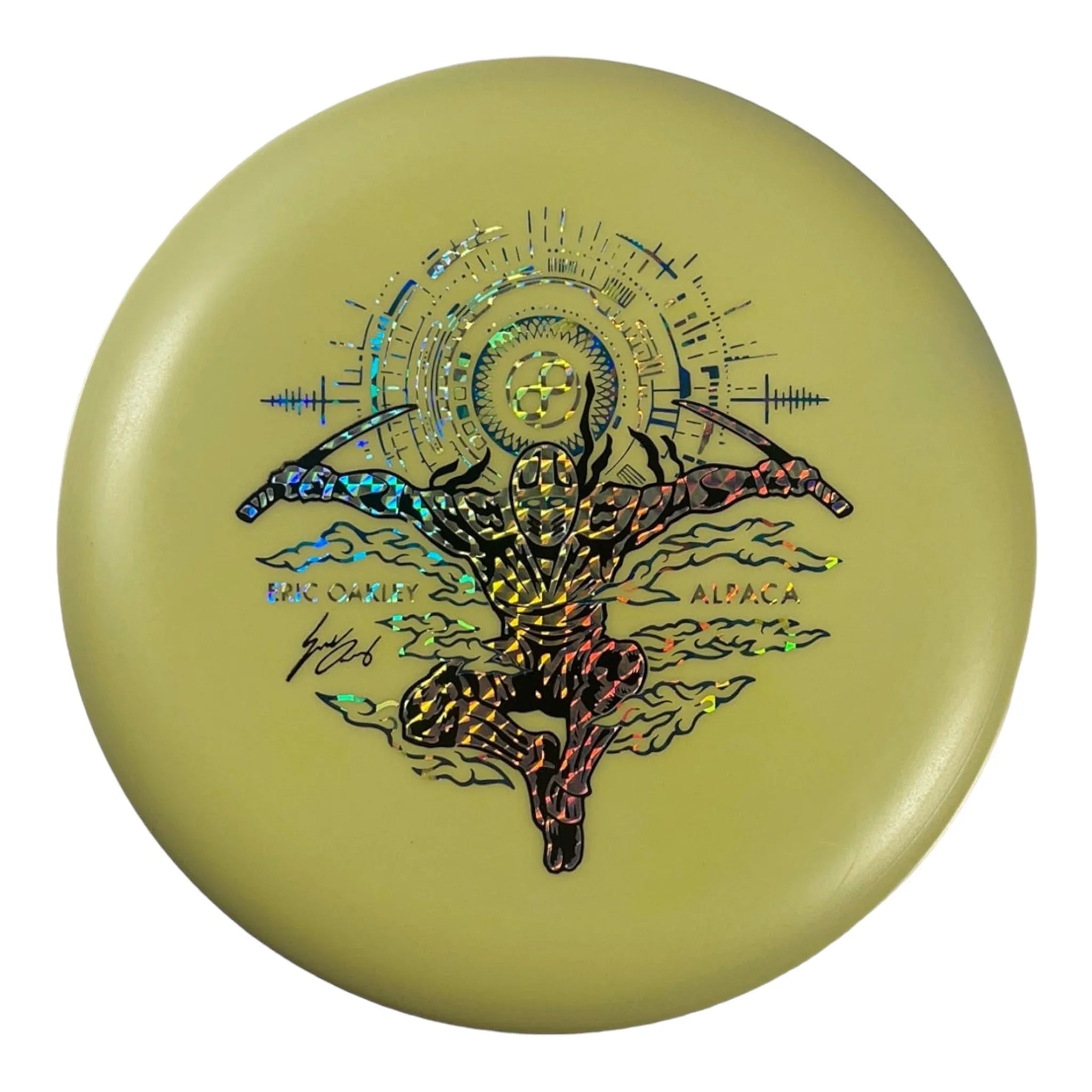 Infinite Discs Alpaca | P - Blend Glow | Yellow/Holo 169g (Eric Oakley) Disc Golf