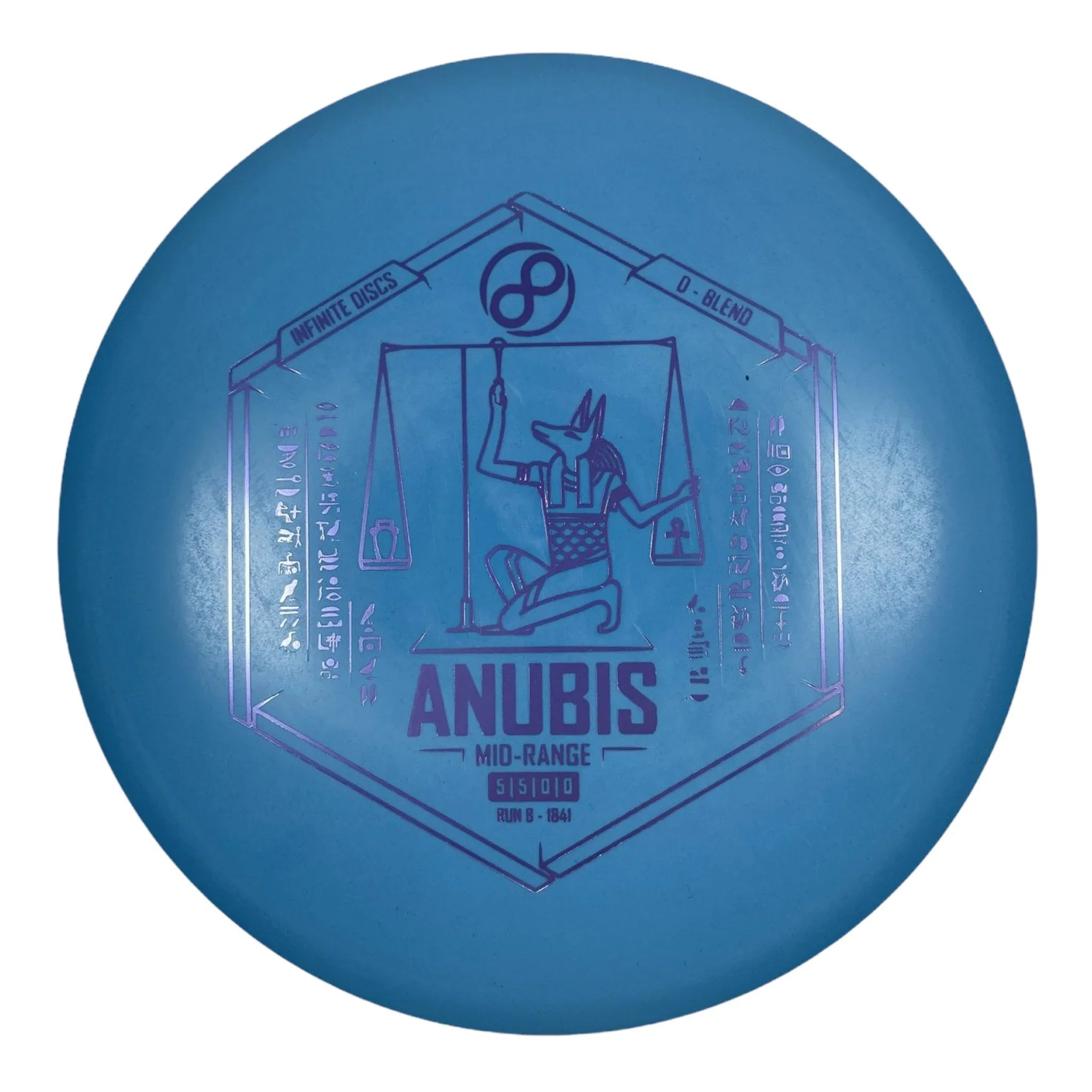 Infinite Discs Anubis | D - Blend | Blue/Lilac 169g Disc Golf
