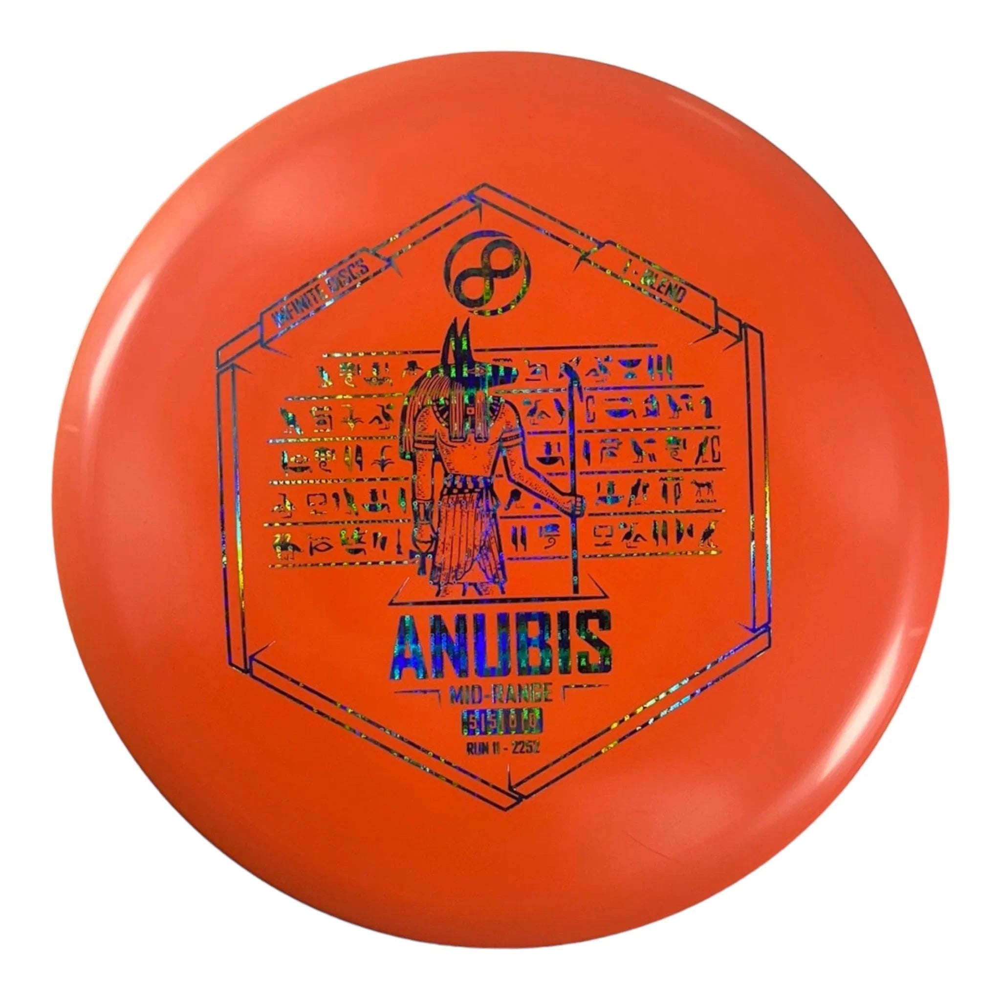 Infinite Discs Anubis | I - Blend | Orange/Blue Holo 176g Disc Golf