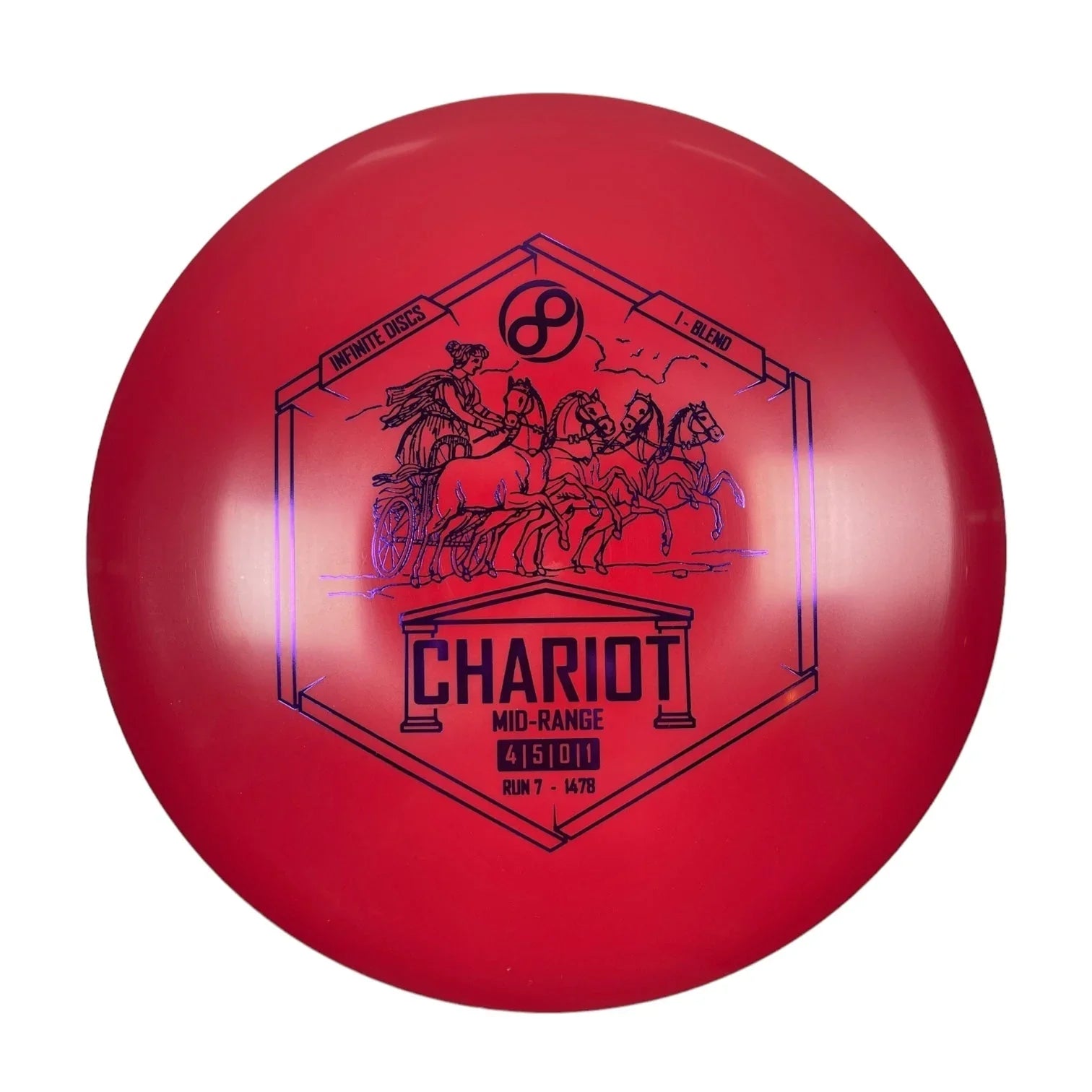 Infinite Discs Chariot | I - Blend | Red/Purple 168 - 180g Disc Golf
