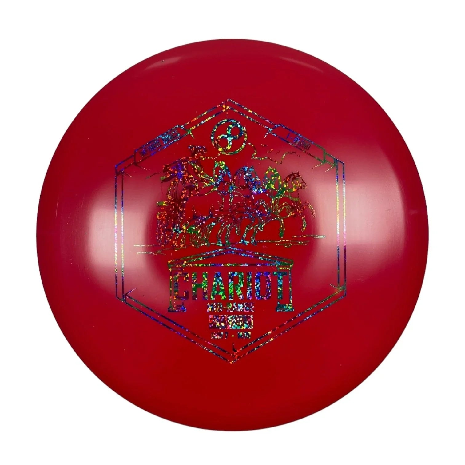Infinite Discs Chariot | I - Blend | Red/Rainbow 180g Disc Golf
