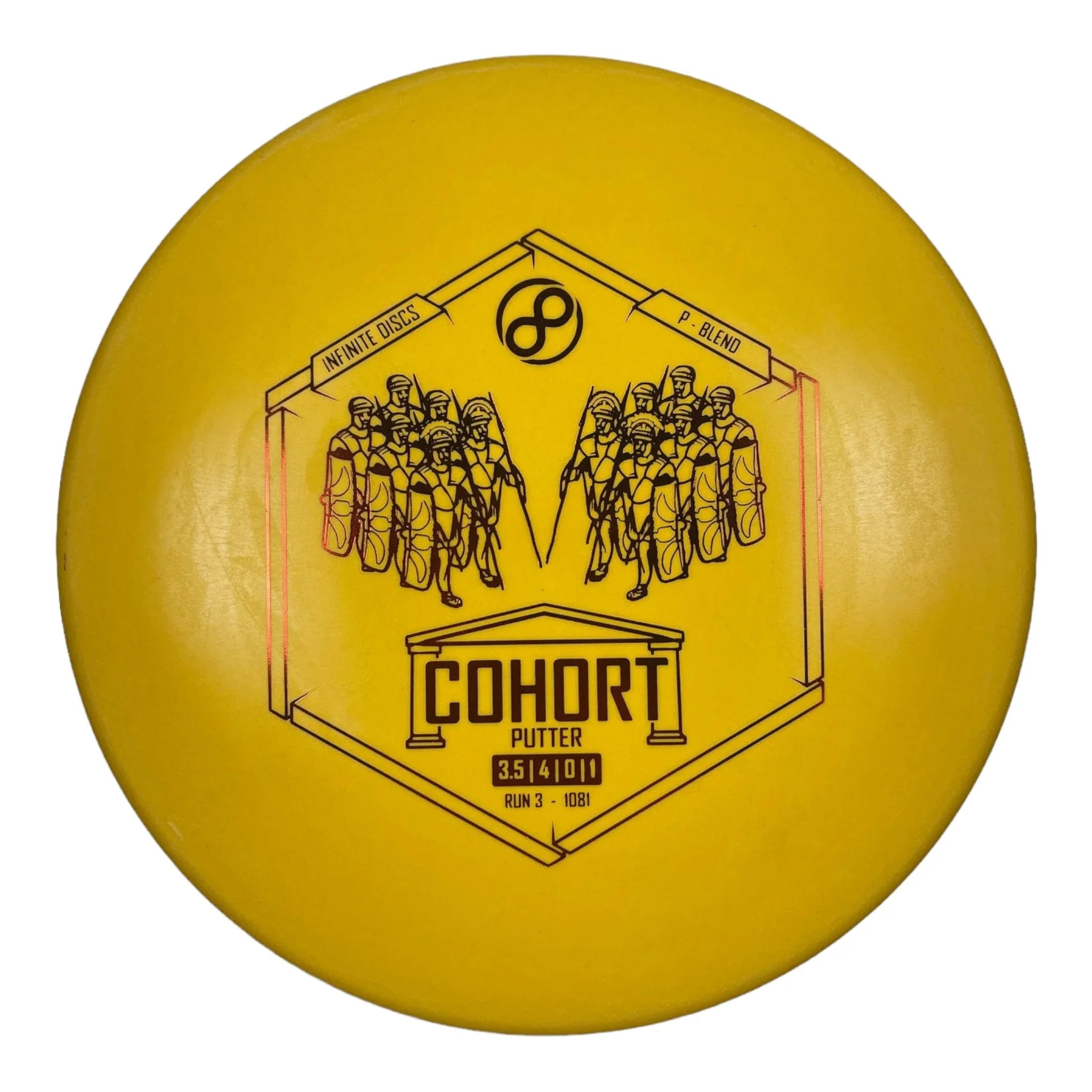Infinite Discs Cohort | P - Blend | Yellow/Red 175g Disc Golf