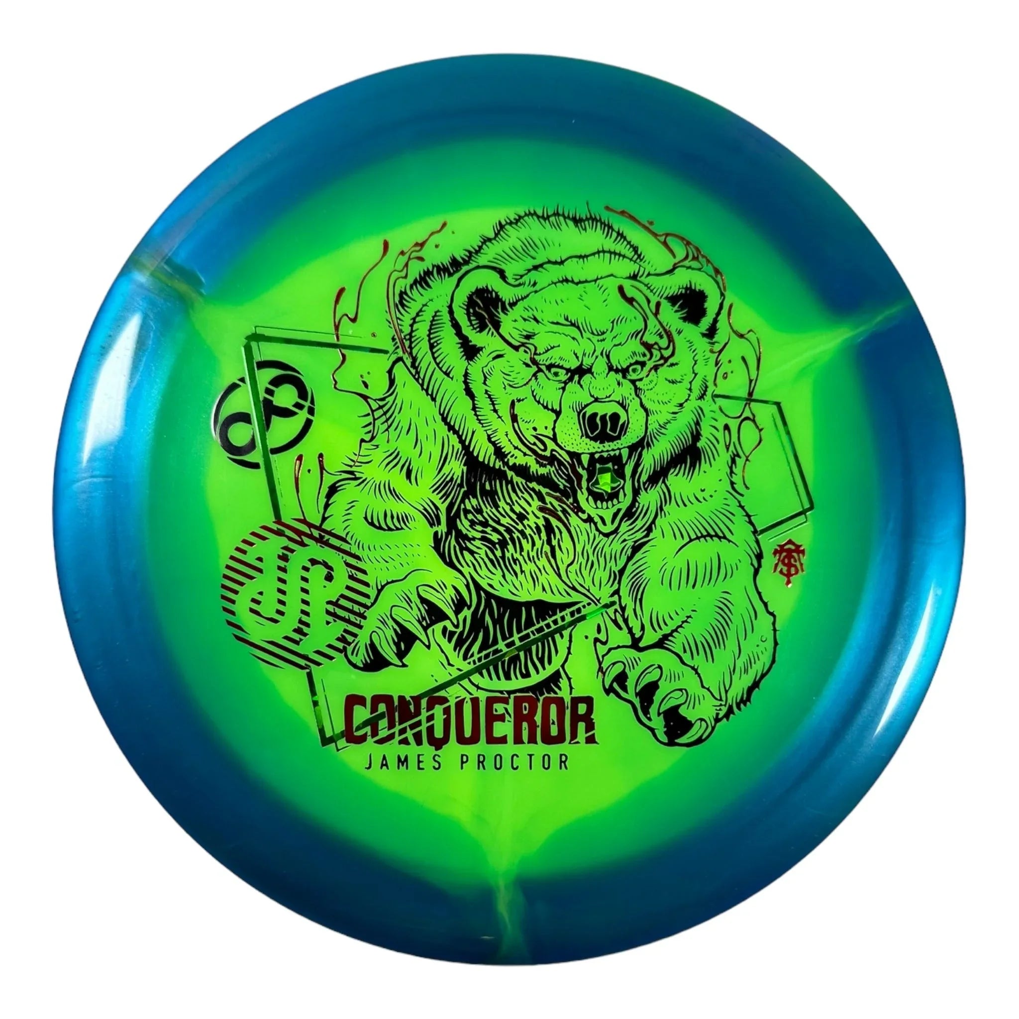 Infinite Discs Conqueror | Halo S - Blend | Blue/Red 172g Disc Golf