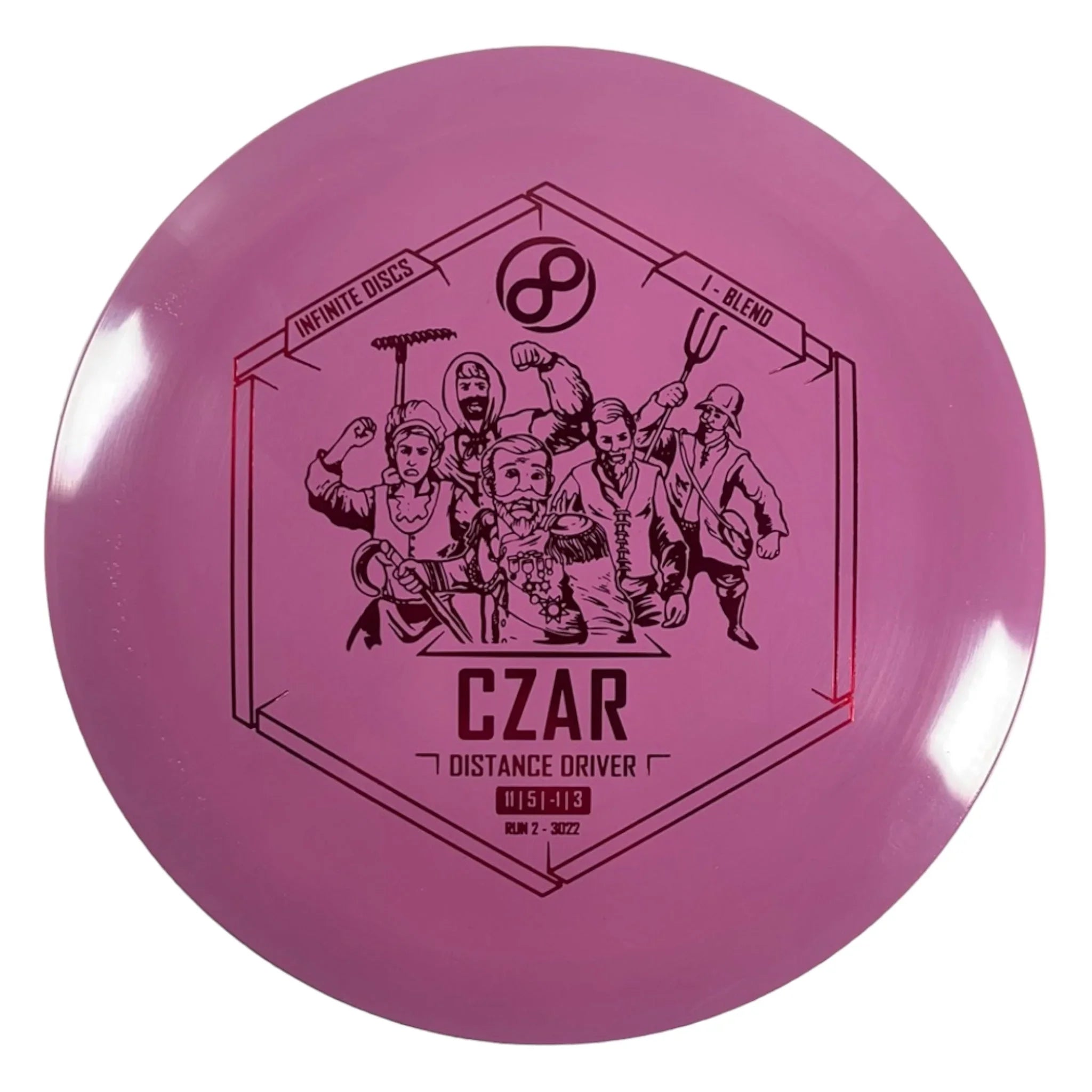 Infinite Discs Czar | I - Blend | Pink/Red 168 - 169g Disc Golf