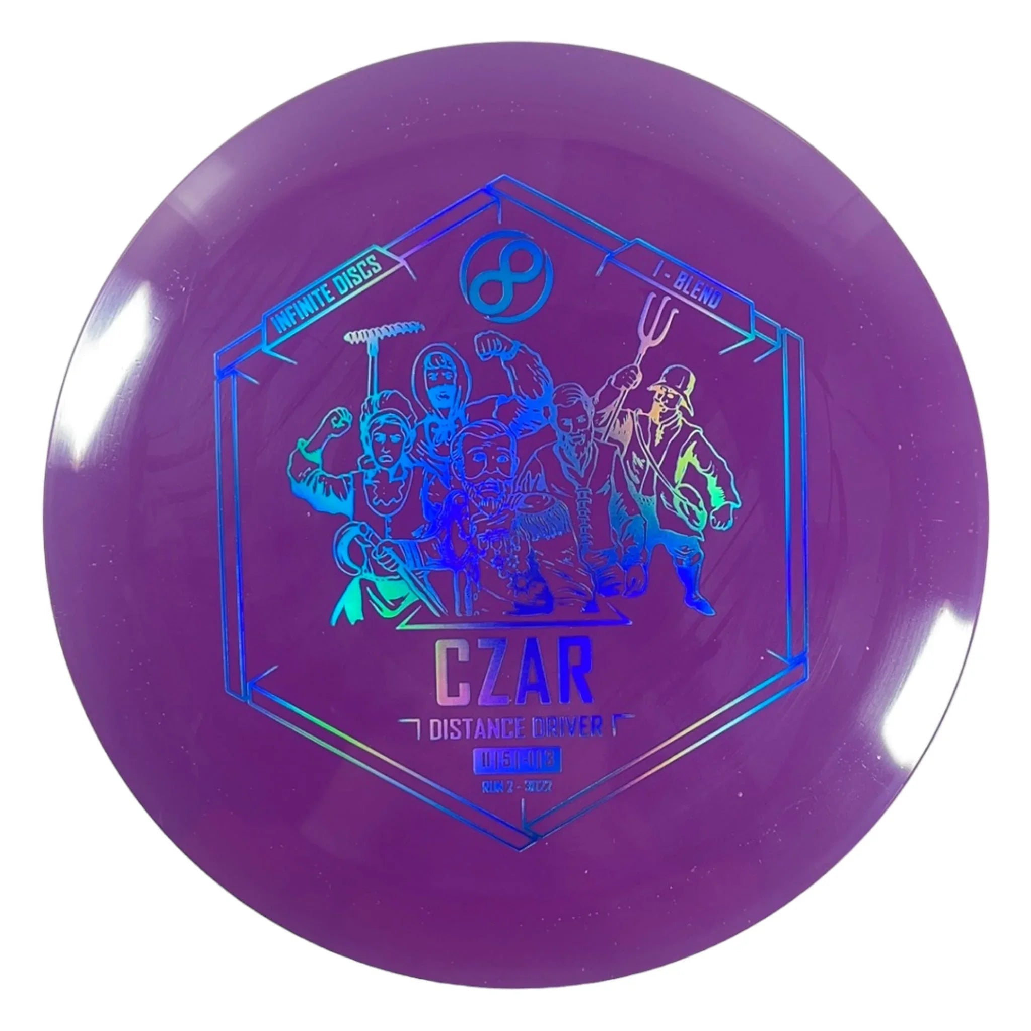 Infinite Discs Czar | I - Blend | Purple/Blue 175g Disc Golf