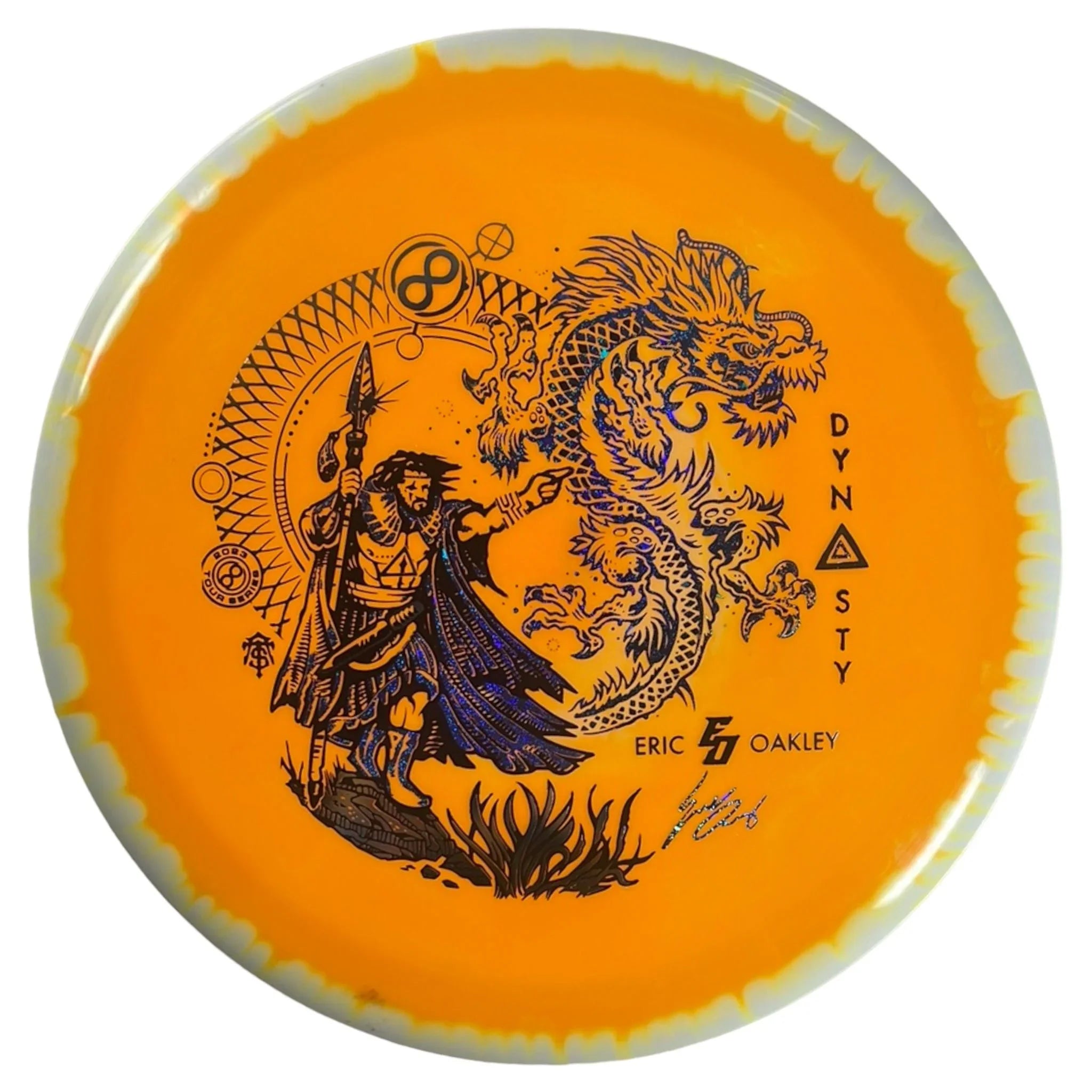 Infinite Discs Dynasty | Halo S-Blend | Orange/Blue 173g Disc Golf