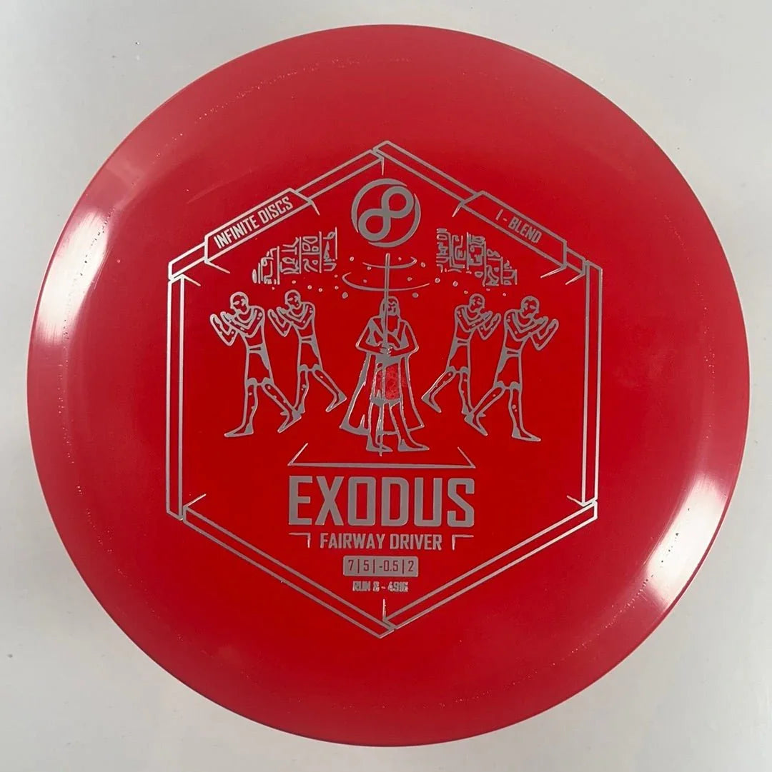 Infinite Discs Exodus | I - Blend | Red/Silver 170g Disc Golf