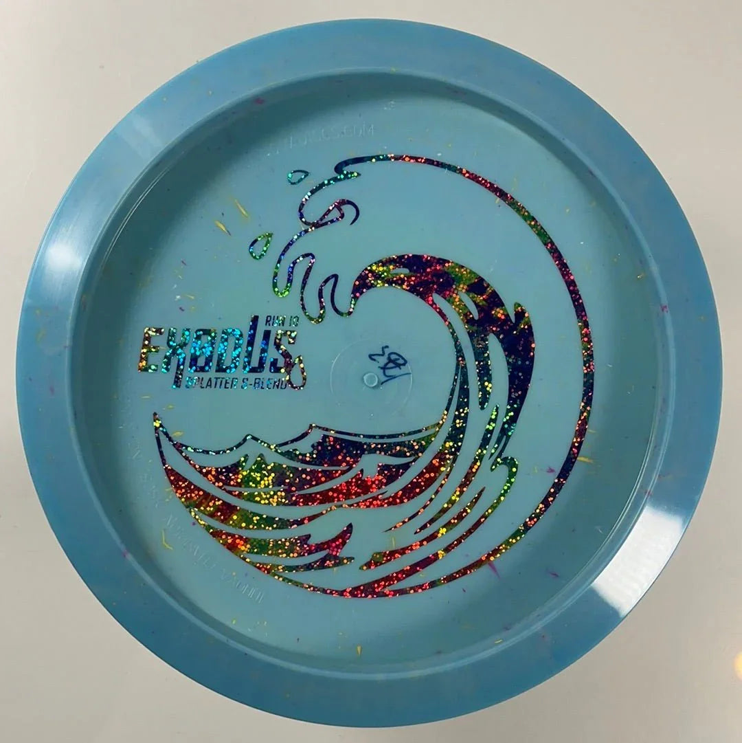 Infinite Discs Exodus | Splatter S - Blend | Blue/Rainbow 163g (Bottom Stamp) Disc Golf