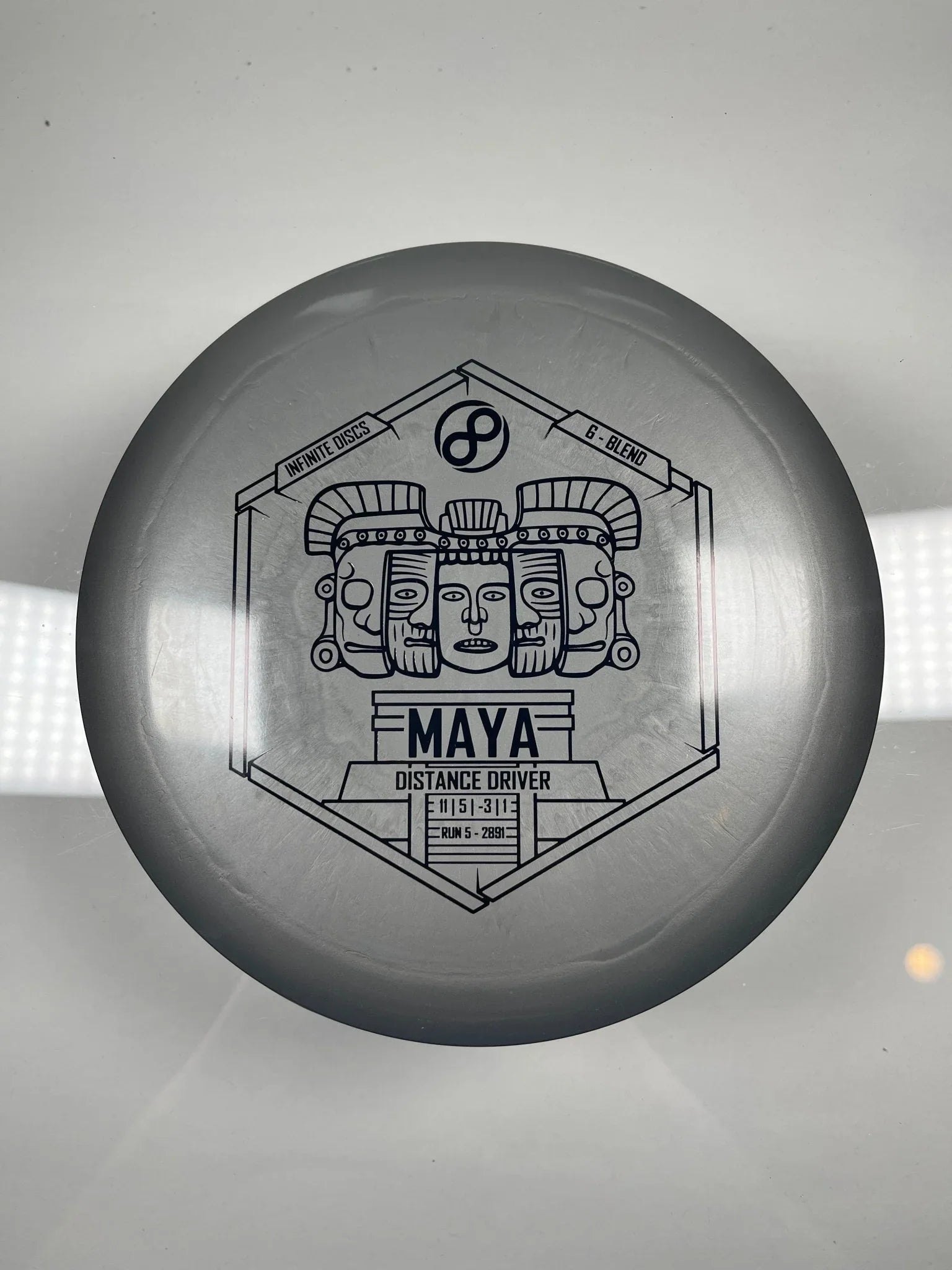 Infinite Discs Maya | G - Blend | Grey/Black 173 - 175g Disc Golf