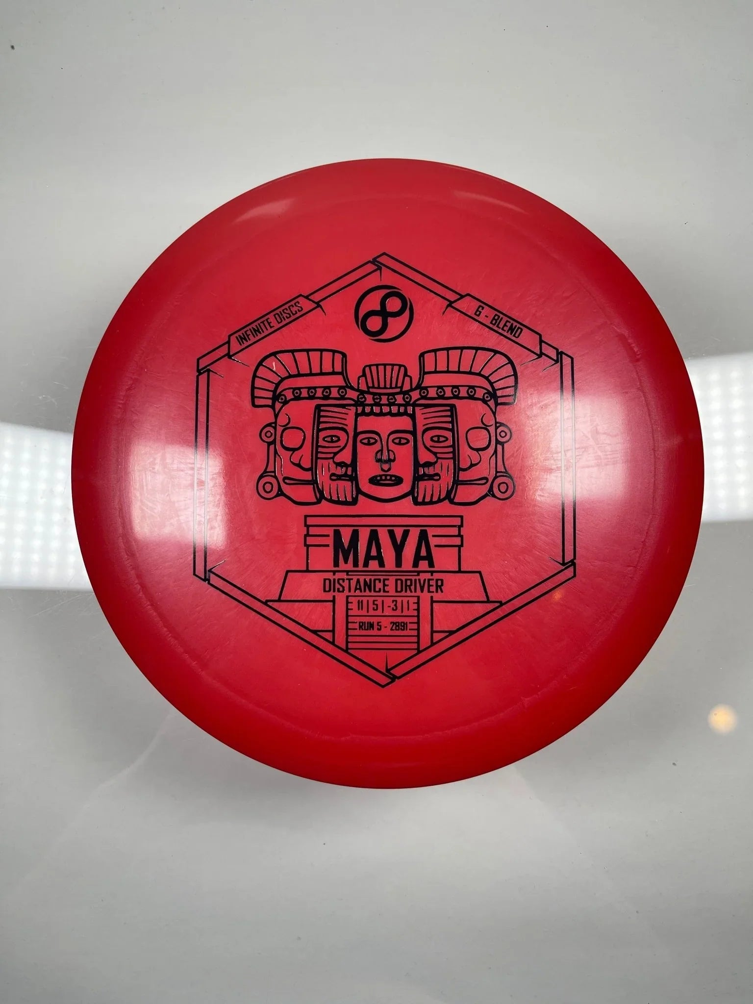 Infinite Discs Maya | G - Blend | Red/Black 168 - 171g Disc Golf