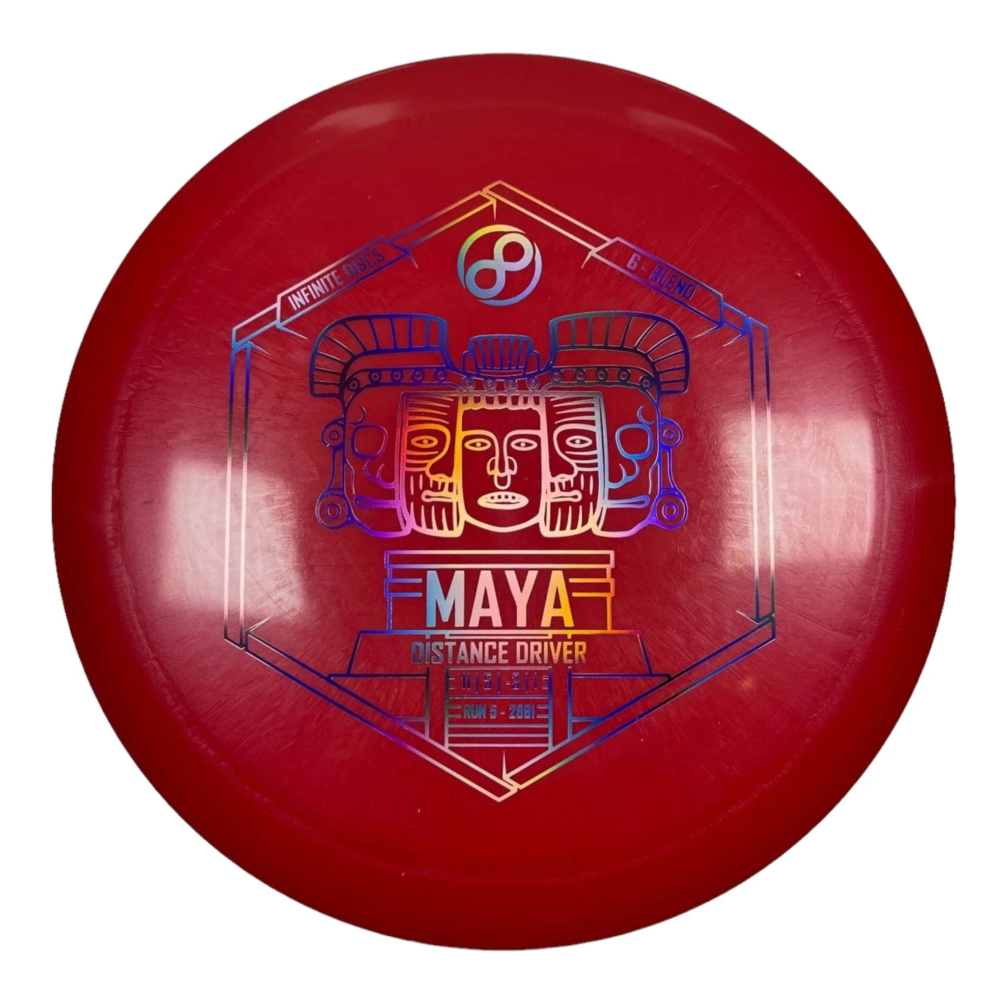 Infinite Discs Maya | G - Blend | Red/Holo 166 - 175g Disc Golf