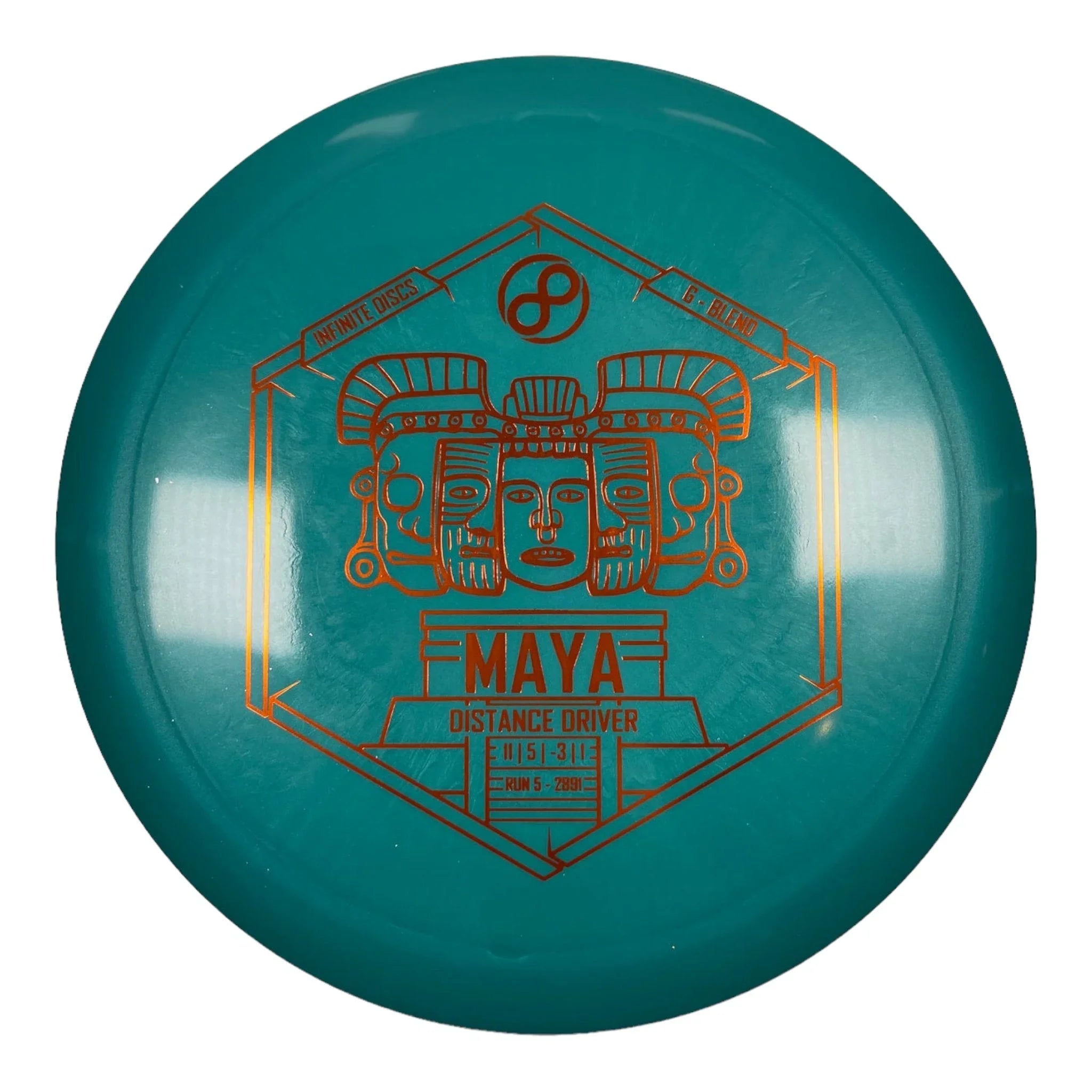 Infinite Discs Maya | G - Blend | Teal/Bronze 170g Disc Golf