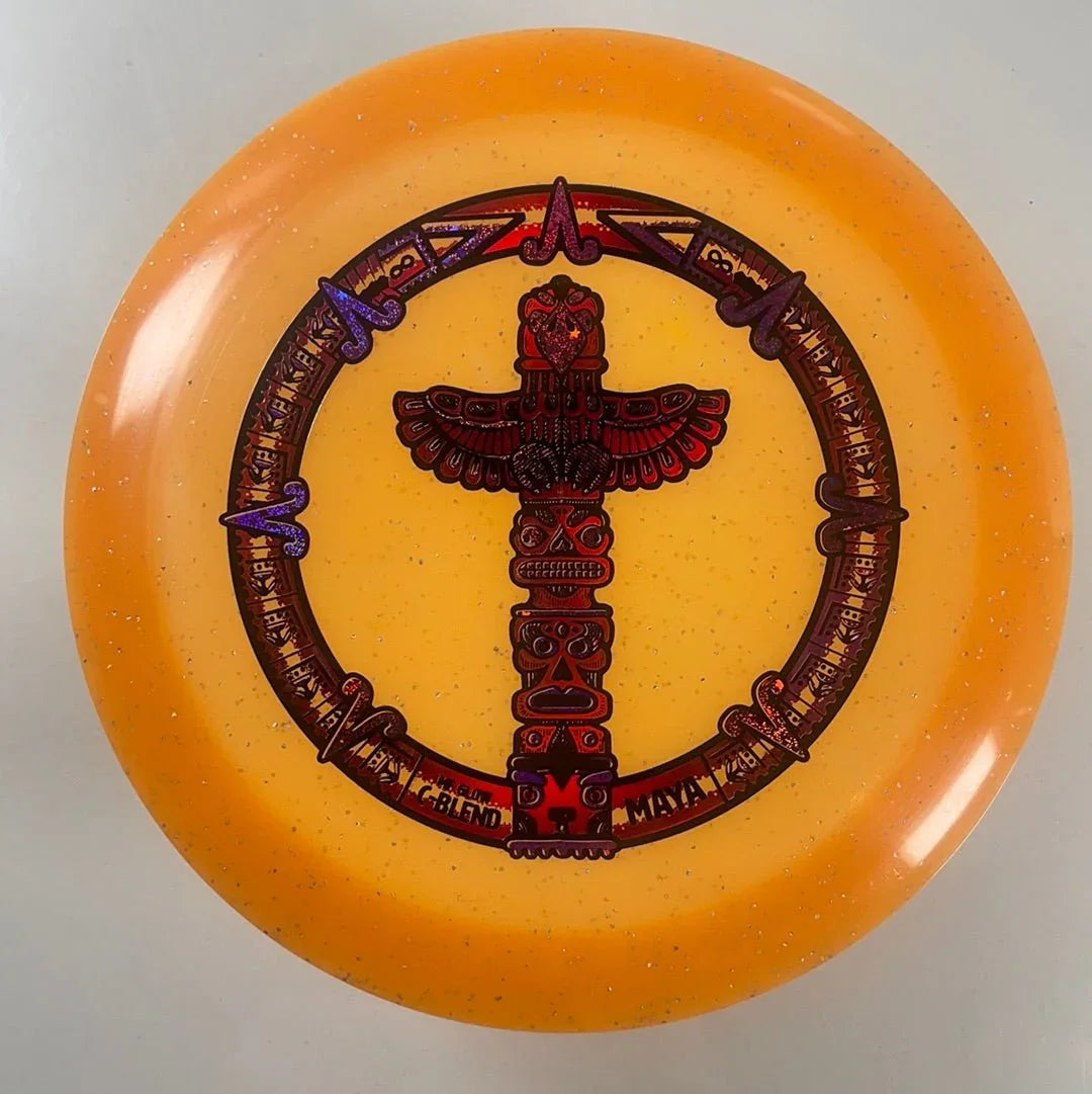 Infinite Discs Maya | Glow C-Blend | Orange/Red 173g Disc Golf