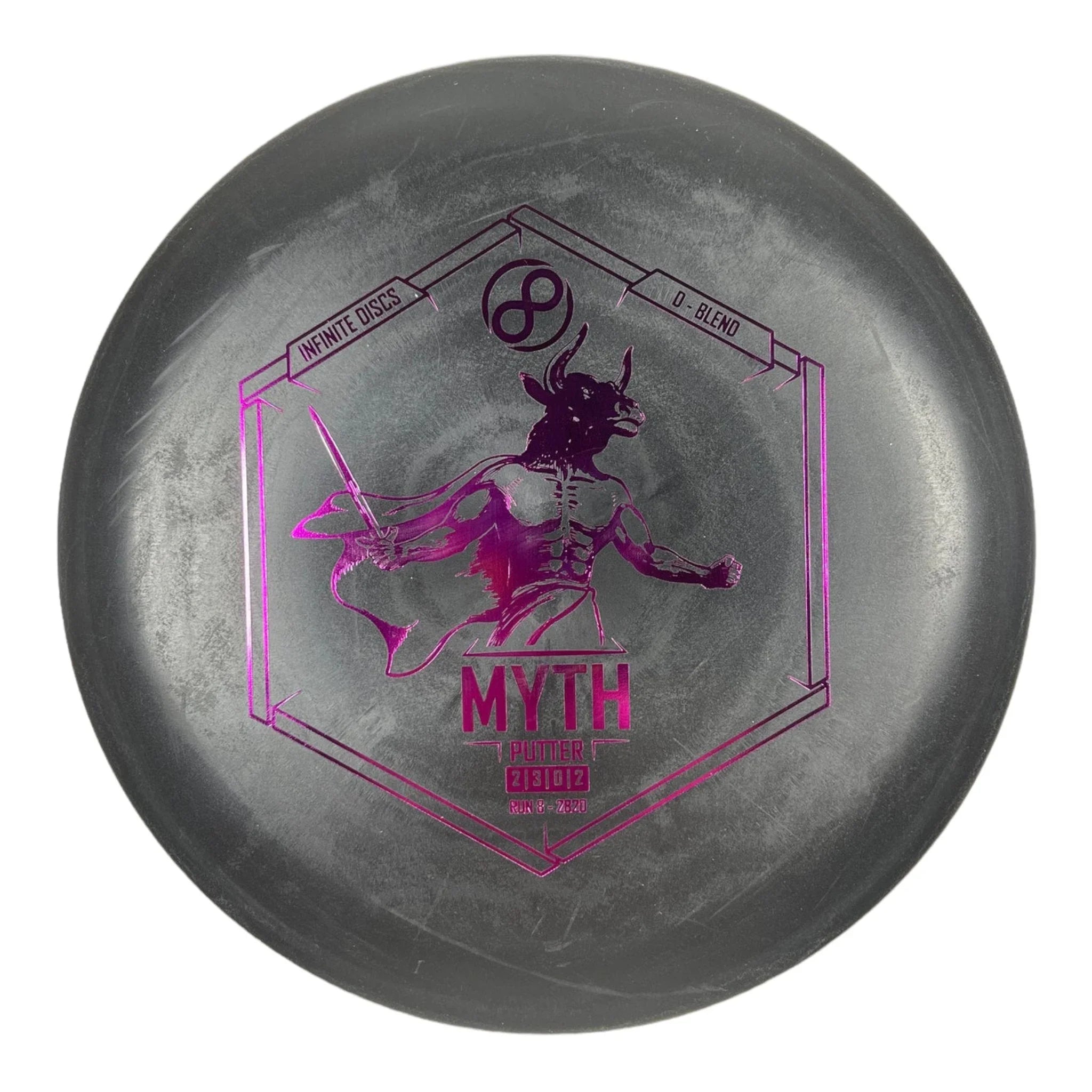 Infinite Discs Myth | D - Blend | Black/Pink 172g Disc Golf