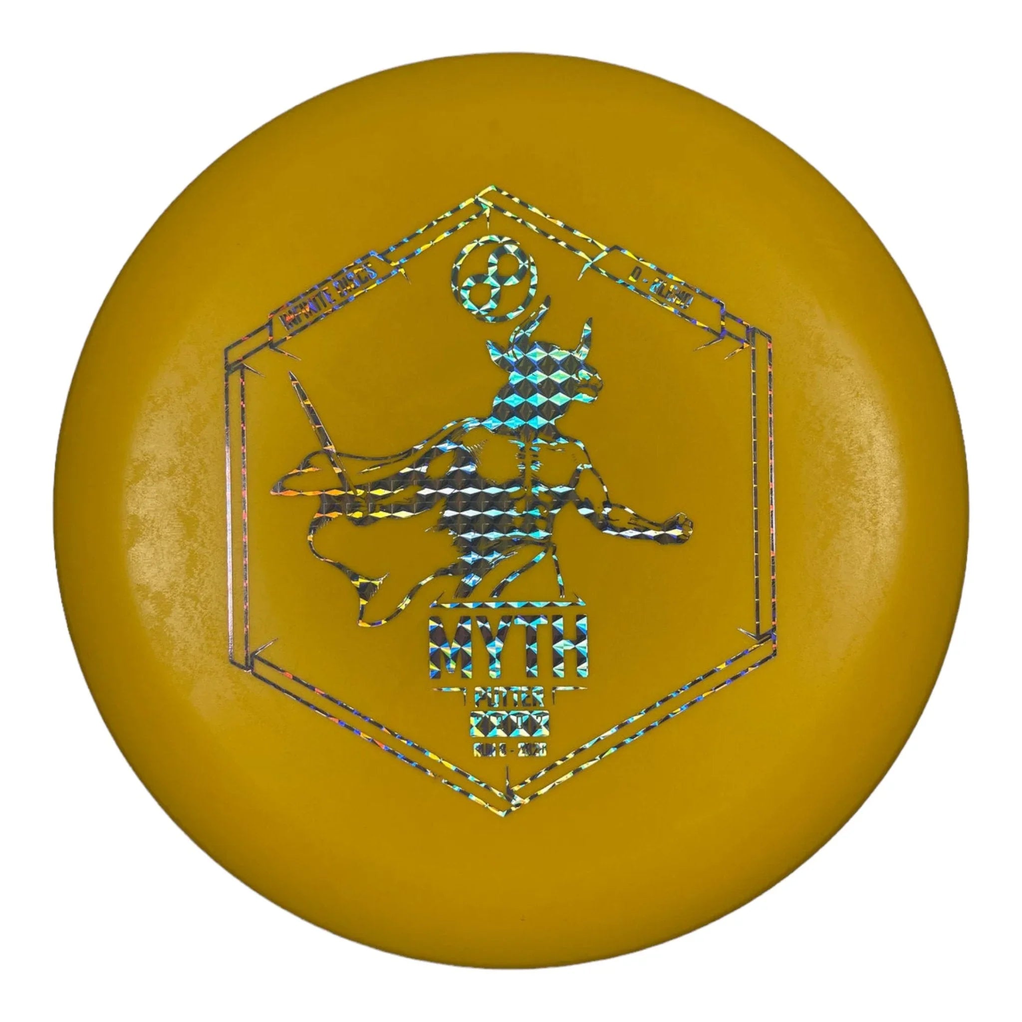 Infinite Discs Myth | D - Blend | Yellow/Holo 169g Disc Golf