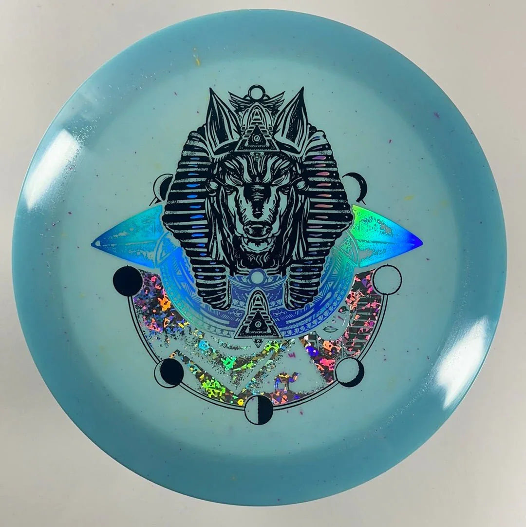 Infinite Discs Pharaoh | Splatter S - Blend | Blue/Holo 169g Disc Golf