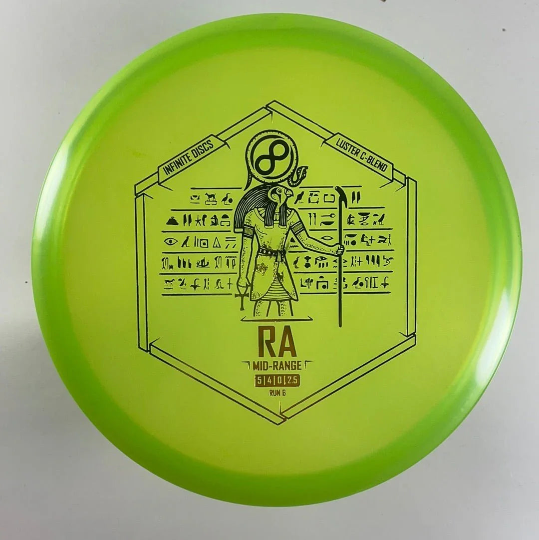 Infinite Discs Ra | Luster C - Blend | Green/Gold 174 - 177g Disc Golf