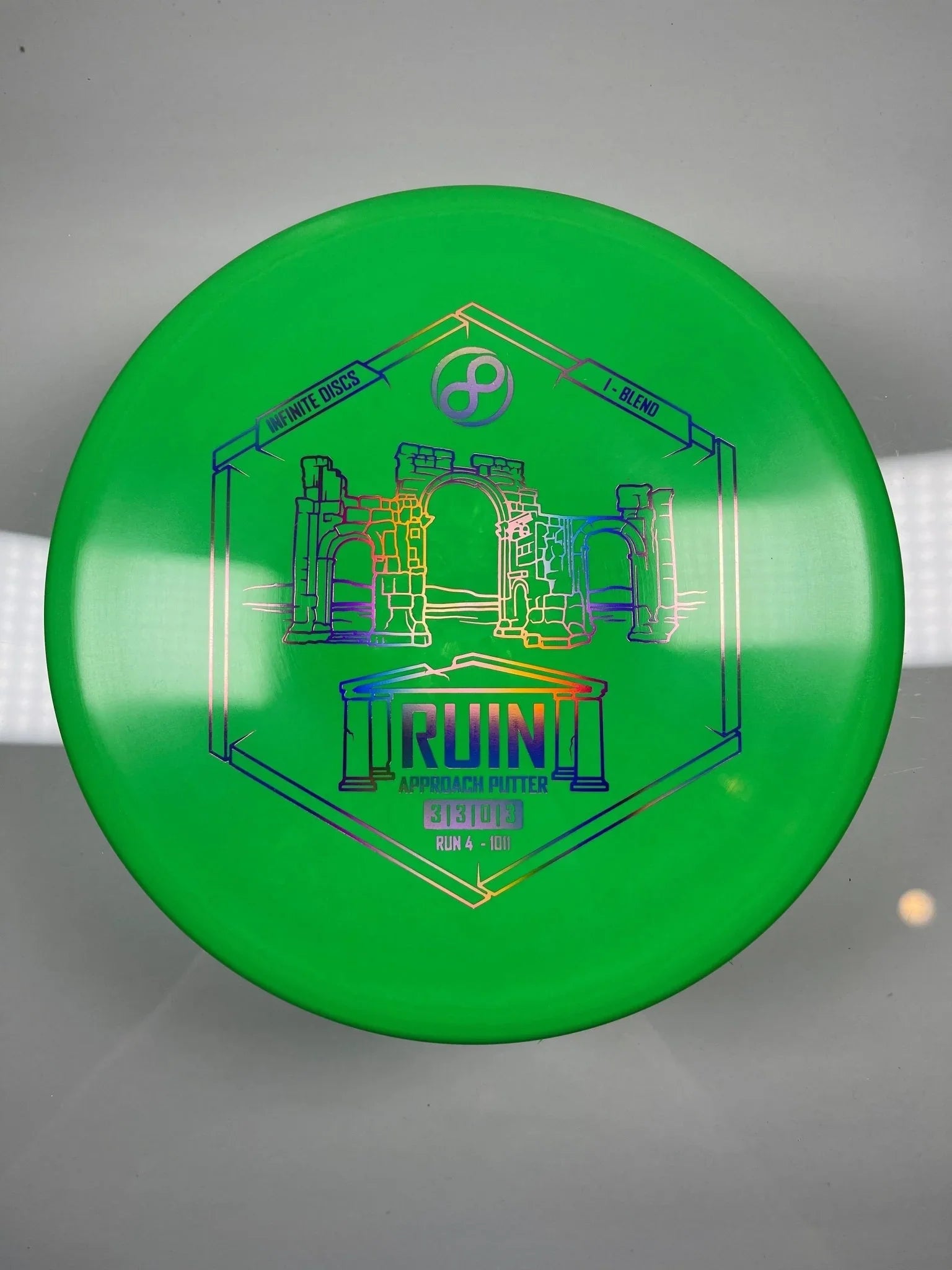 Infinite Discs Ruin | I - Blend | Green/Holo 167 - 171g Disc Golf