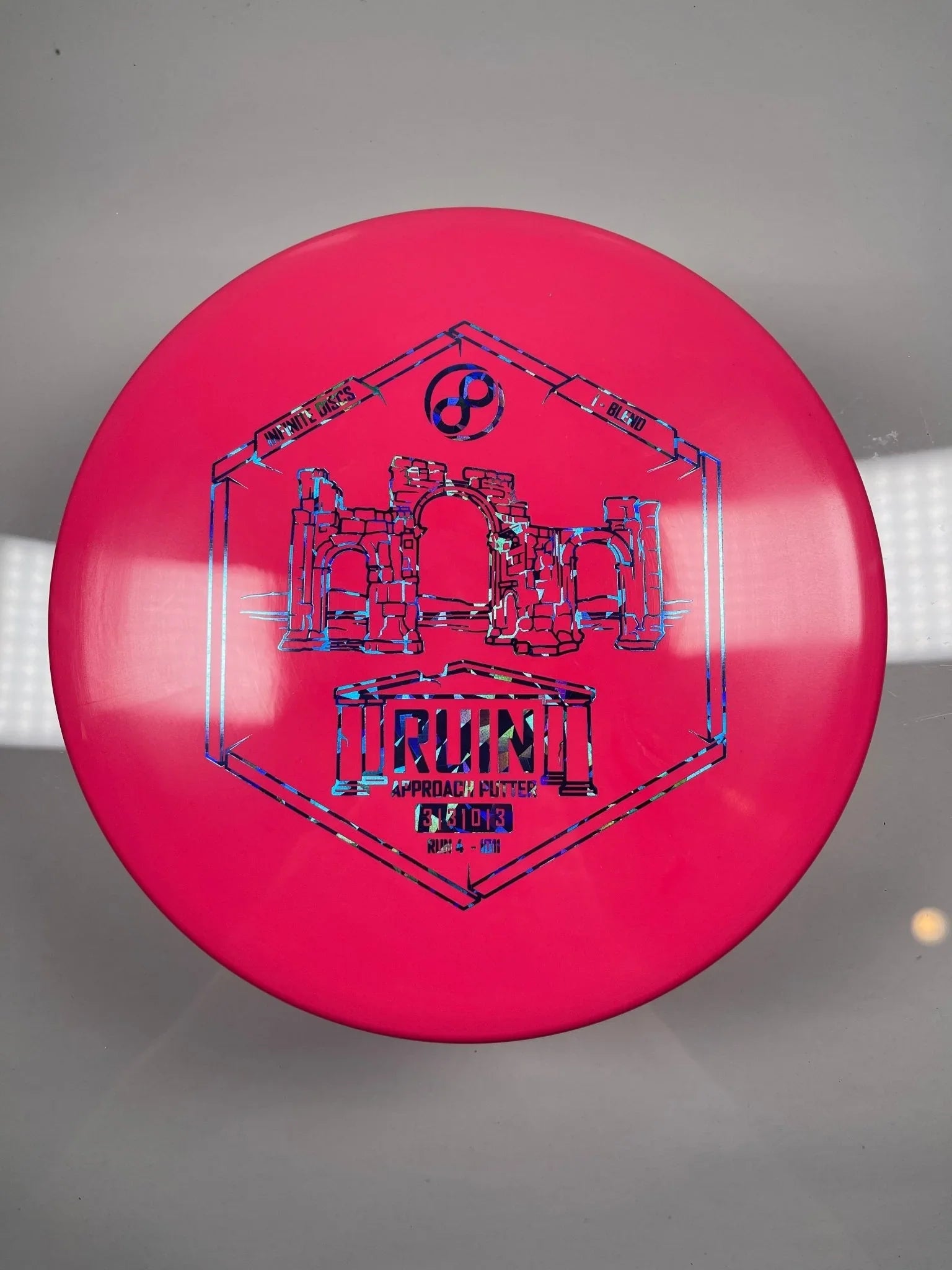 Infinite Discs Ruin | I - Blend | Pink/Blue 171g Disc Golf