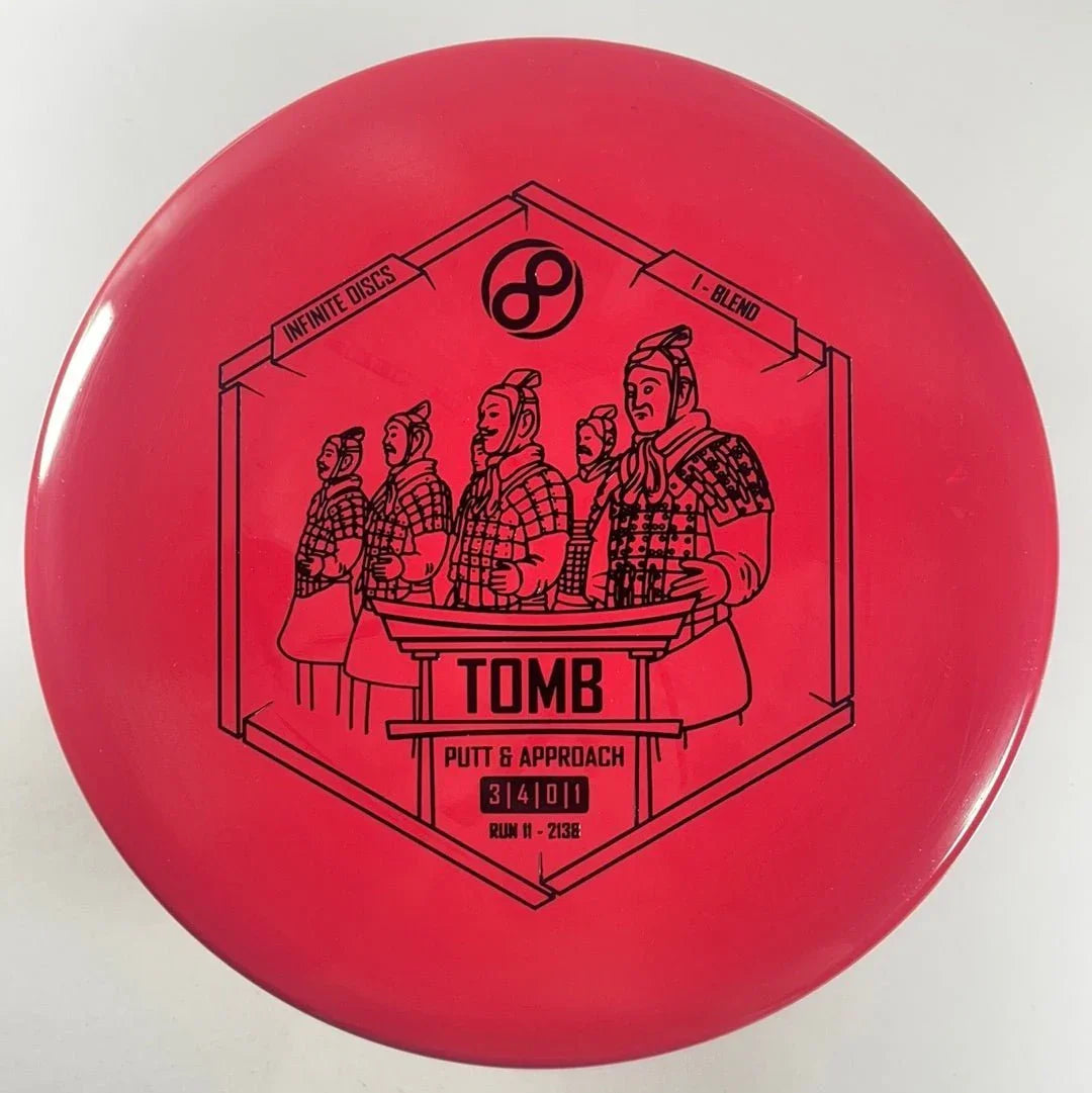 Infinite Discs Tomb | I - Blend | Red/Black 170g Disc Golf