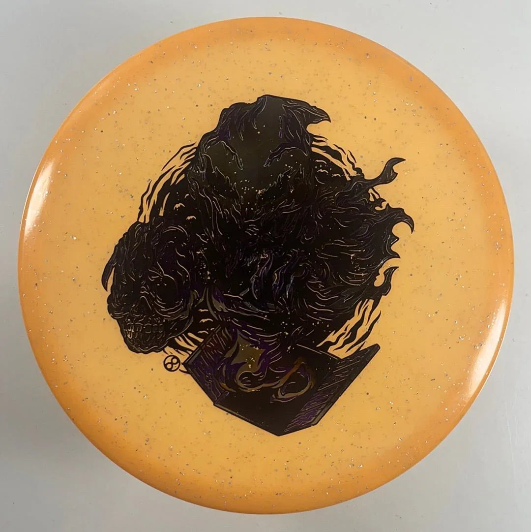 Infinite Discs Tomb | Metal Flake Glow C - Blend | Orange/Purple 173g Disc Golf