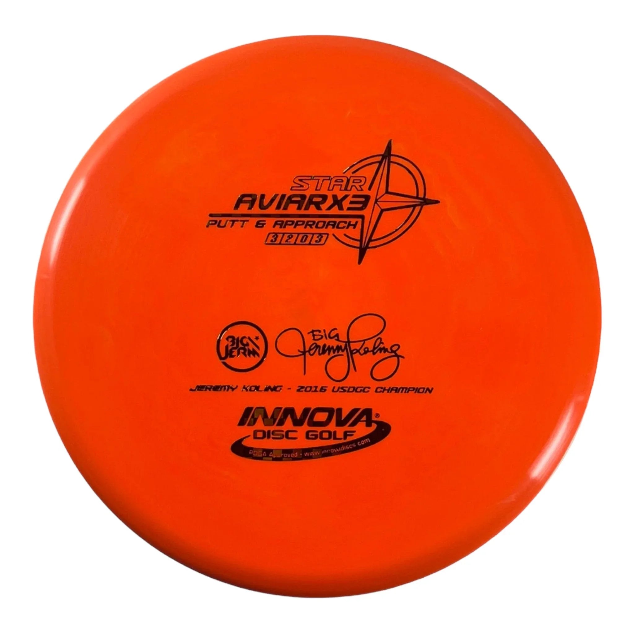 Innova Champion Discs Aviarx3 | Star | Orange/Checker 170g (Jeremy Koling) Disc Golf