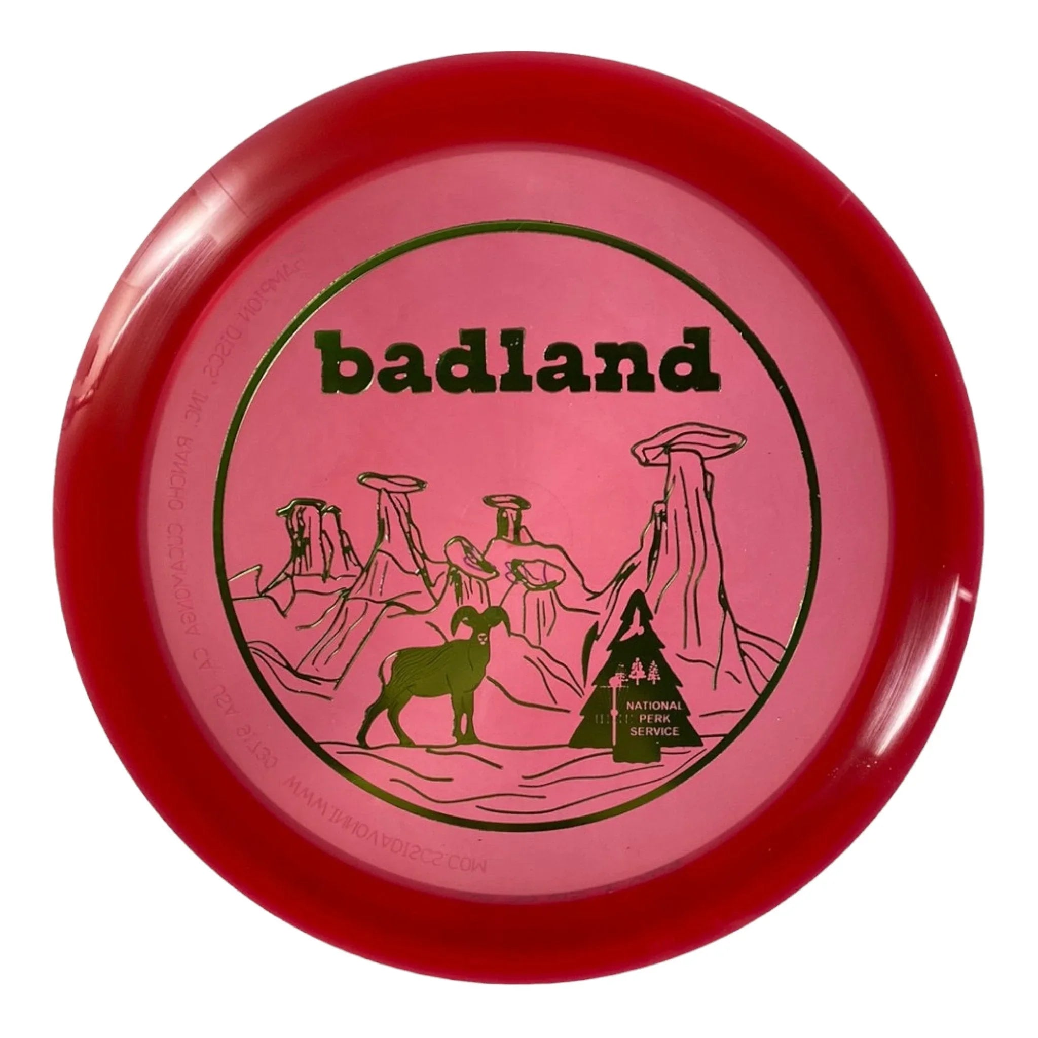 Innova Champion Discs Badland - Beast | Champion | Red/Green 175g (First Run) 26/50 Disc Golf