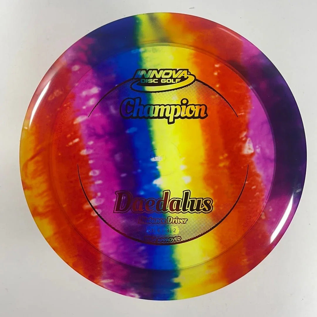 Innova Champion Discs Daedalus | Champion I - Dye | Rainbow/Red 171g Disc Golf