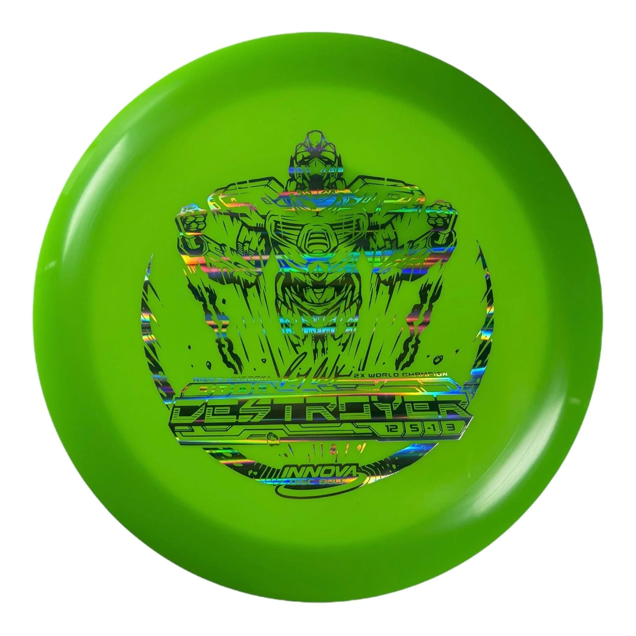 Innova Champion Discs Destroyer | Star | Green/Holo 171 - 172g (Sockibot) Disc Golf