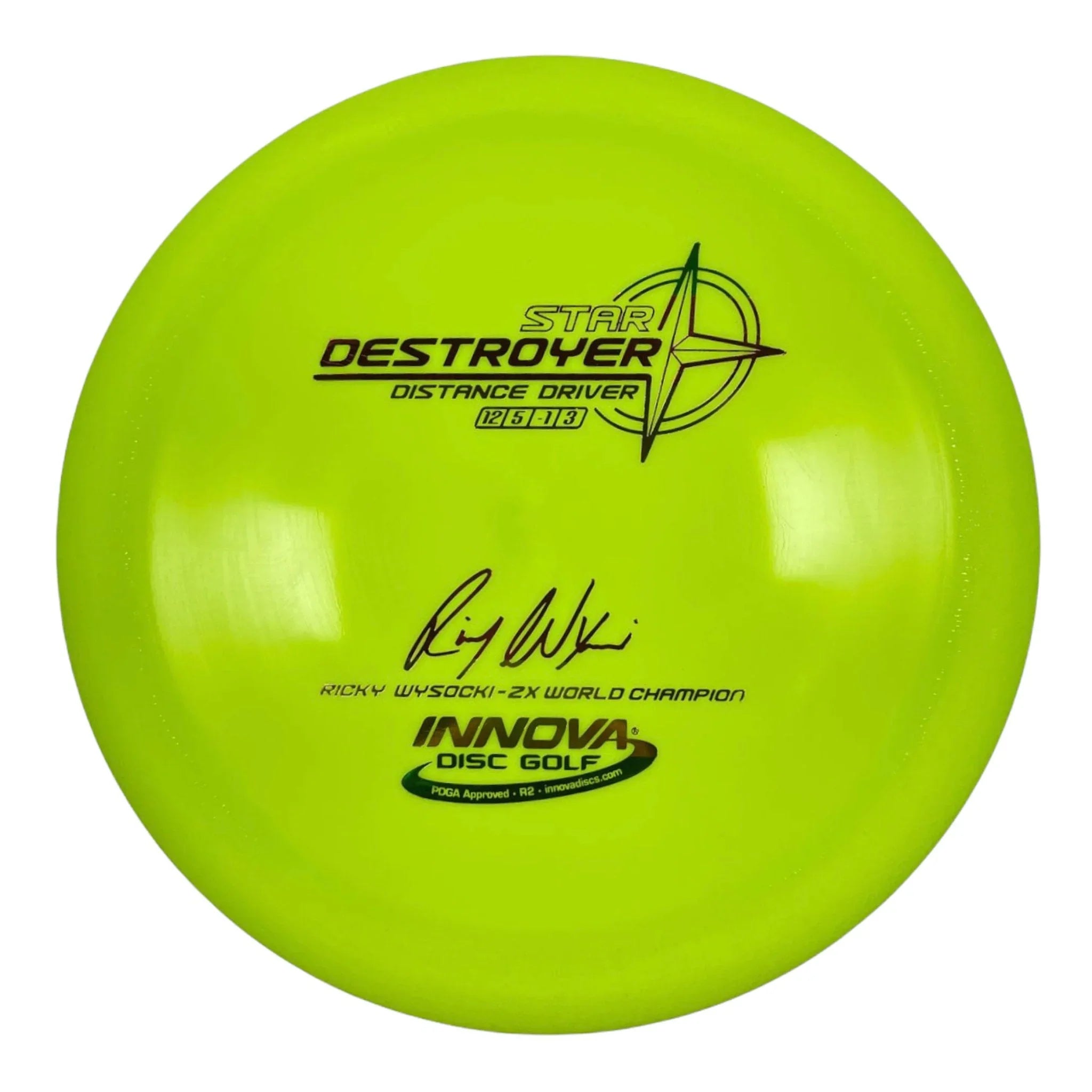 Innova Champion Discs Destroyer | Star | Yellow/Rasta 165g (Ricky Wysocki) Disc Golf