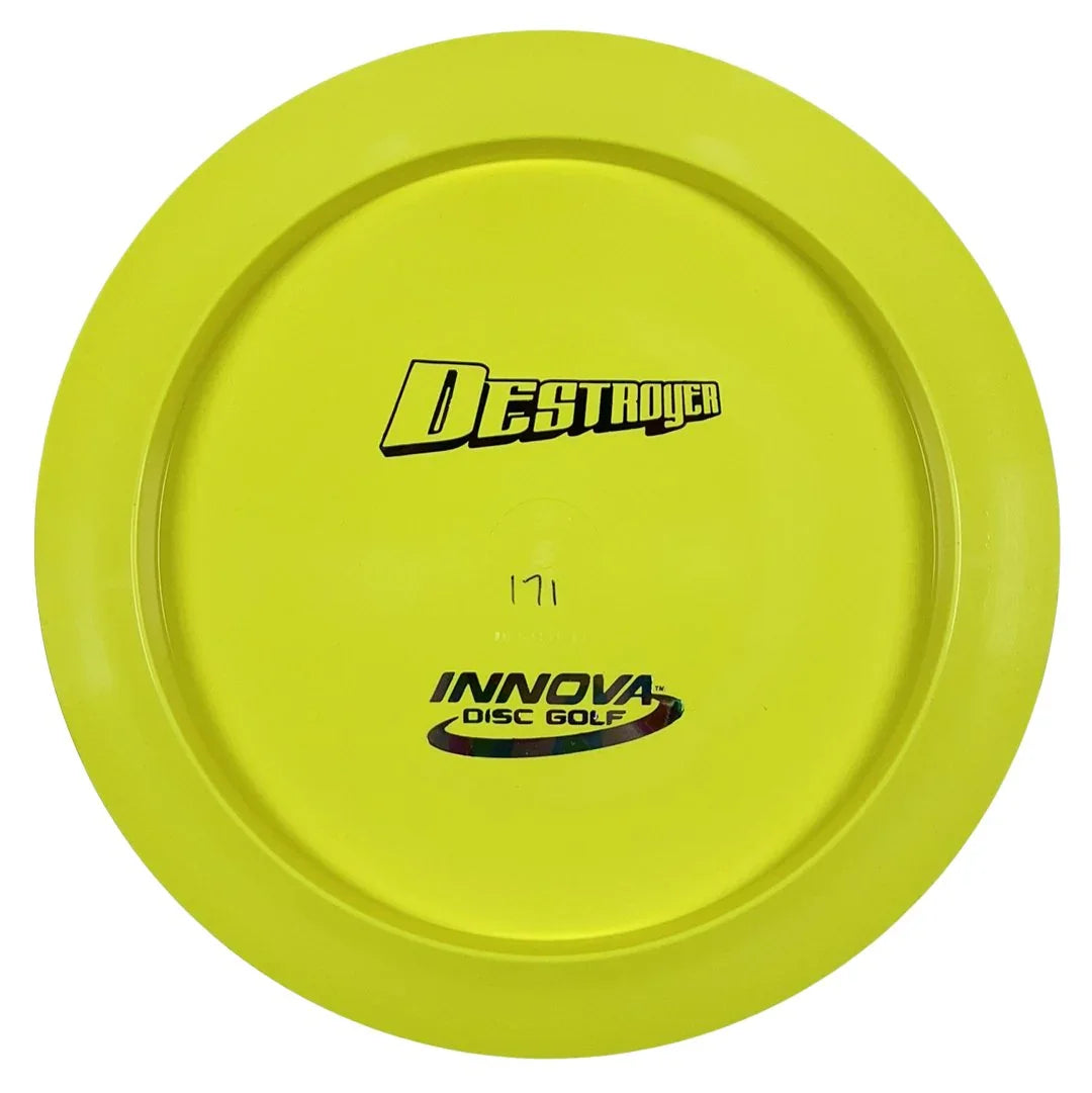 Innova Champion Discs Destroyer | Star | Yellow/Tiedye 171g (Bottom Stamp) Disc Golf