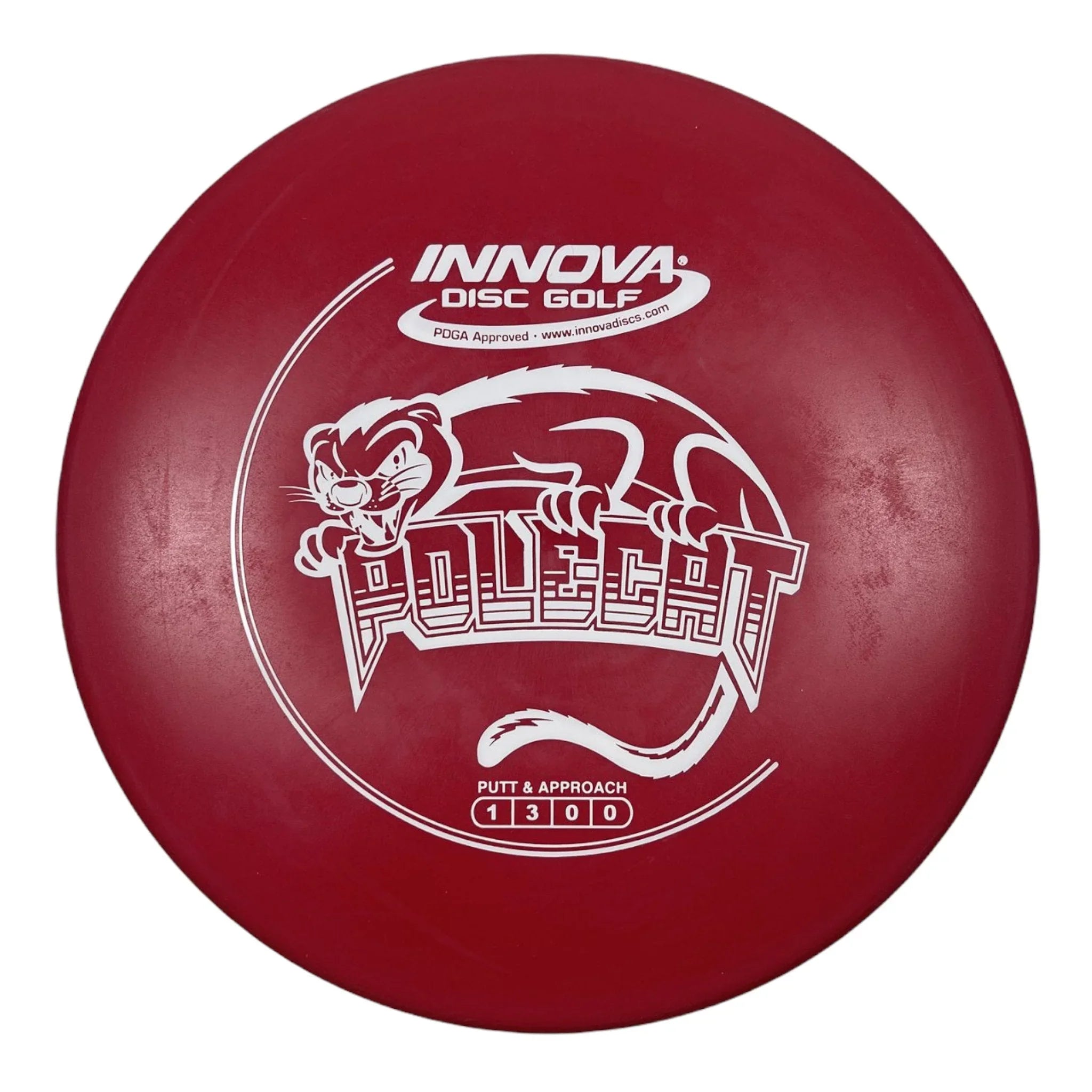 Innova Champion Discs Polecat | DX | Red/White 165 - 166g Disc Golf