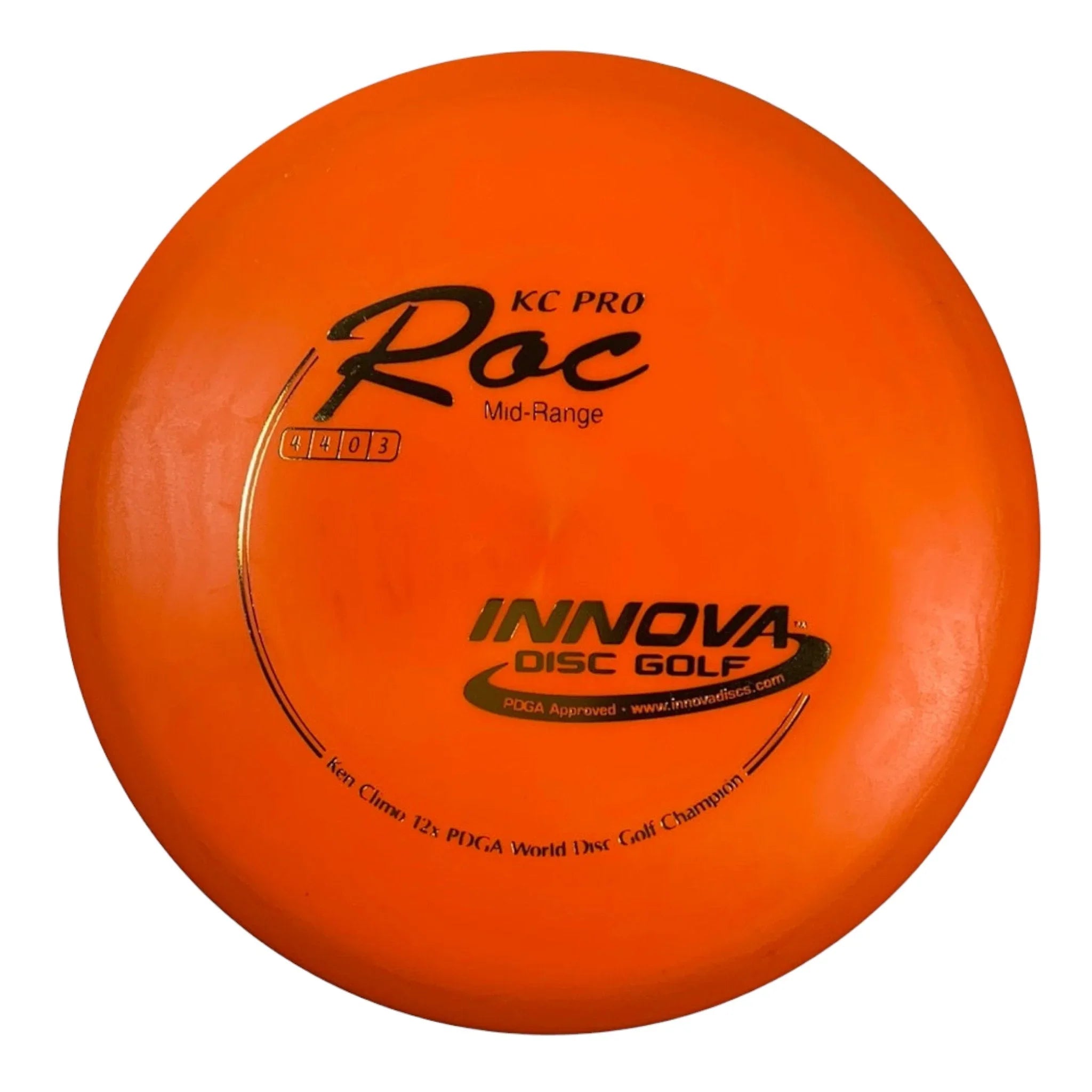 Innova Champion Discs Roc | KC Pro | Orange/Gold 180g Disc Golf