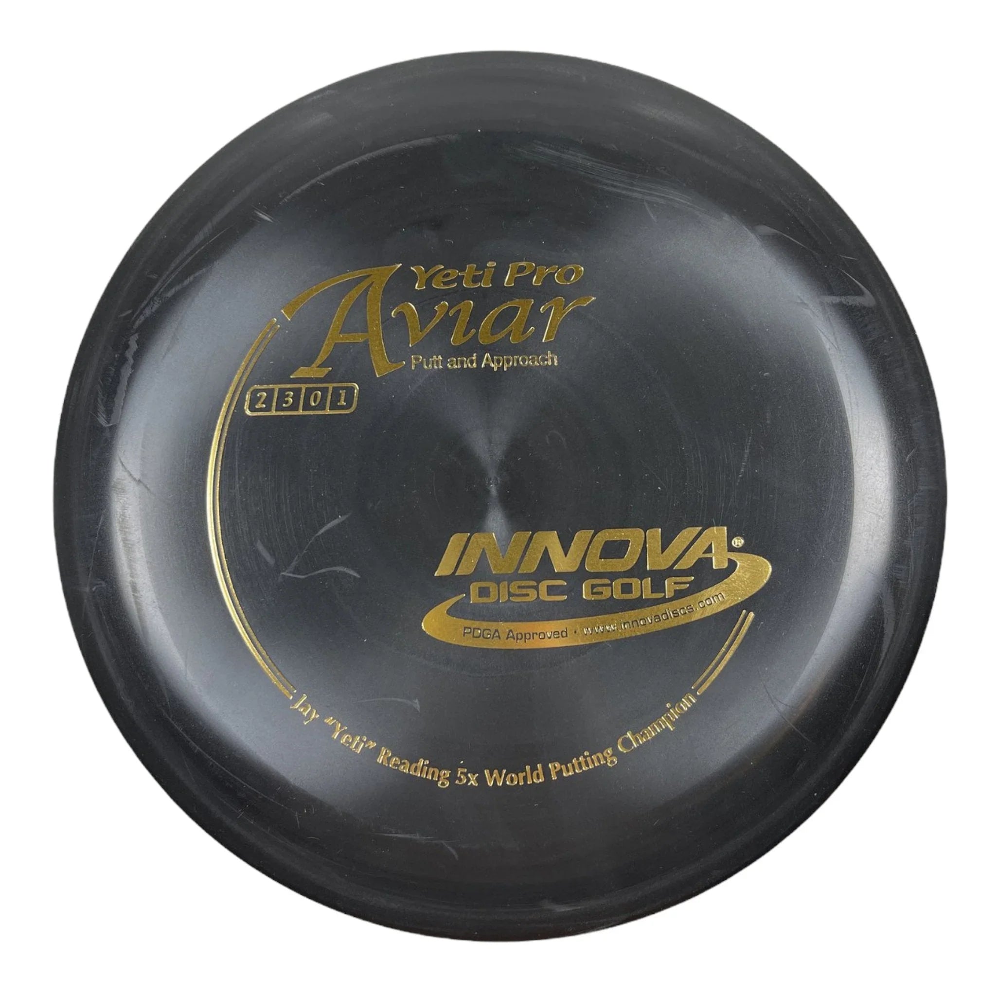 Innova Champion Discs Yeti Aviar | Yeti Pro | Black/Gold 168g Disc Golf