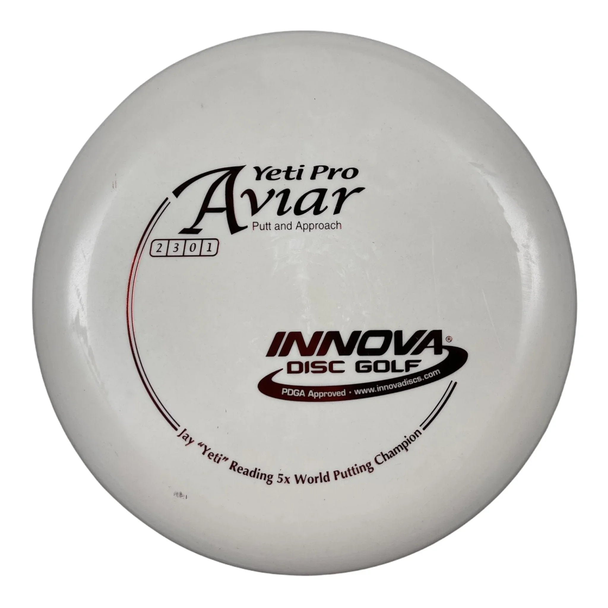 Innova Champion Discs Yeti Aviar | Yeti Pro | White/Red 175g Disc Golf