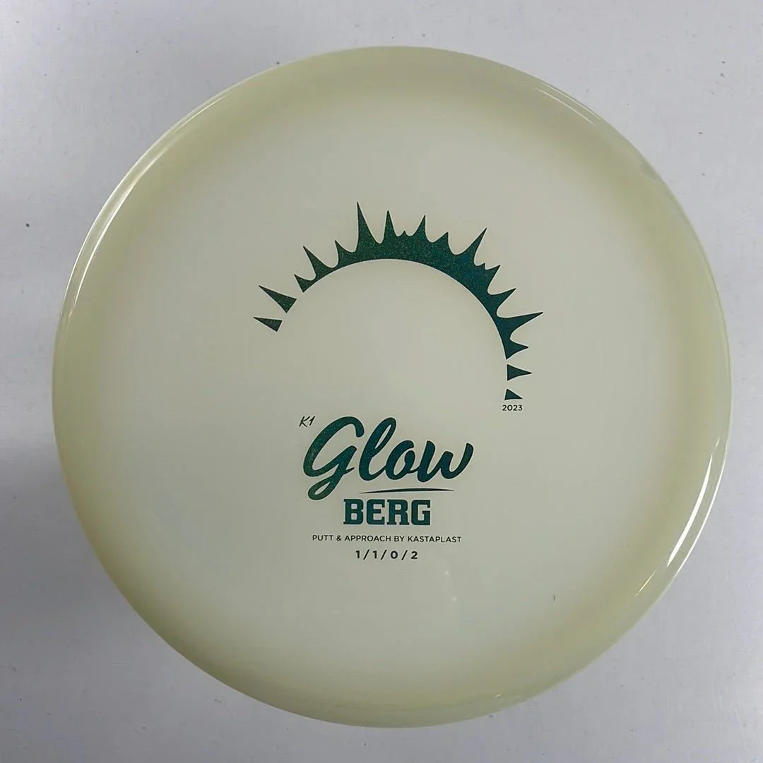 Kastaplast Berg | K1 Glow | Glow/Blue Holo 173 - 175g (2023) Disc Golf