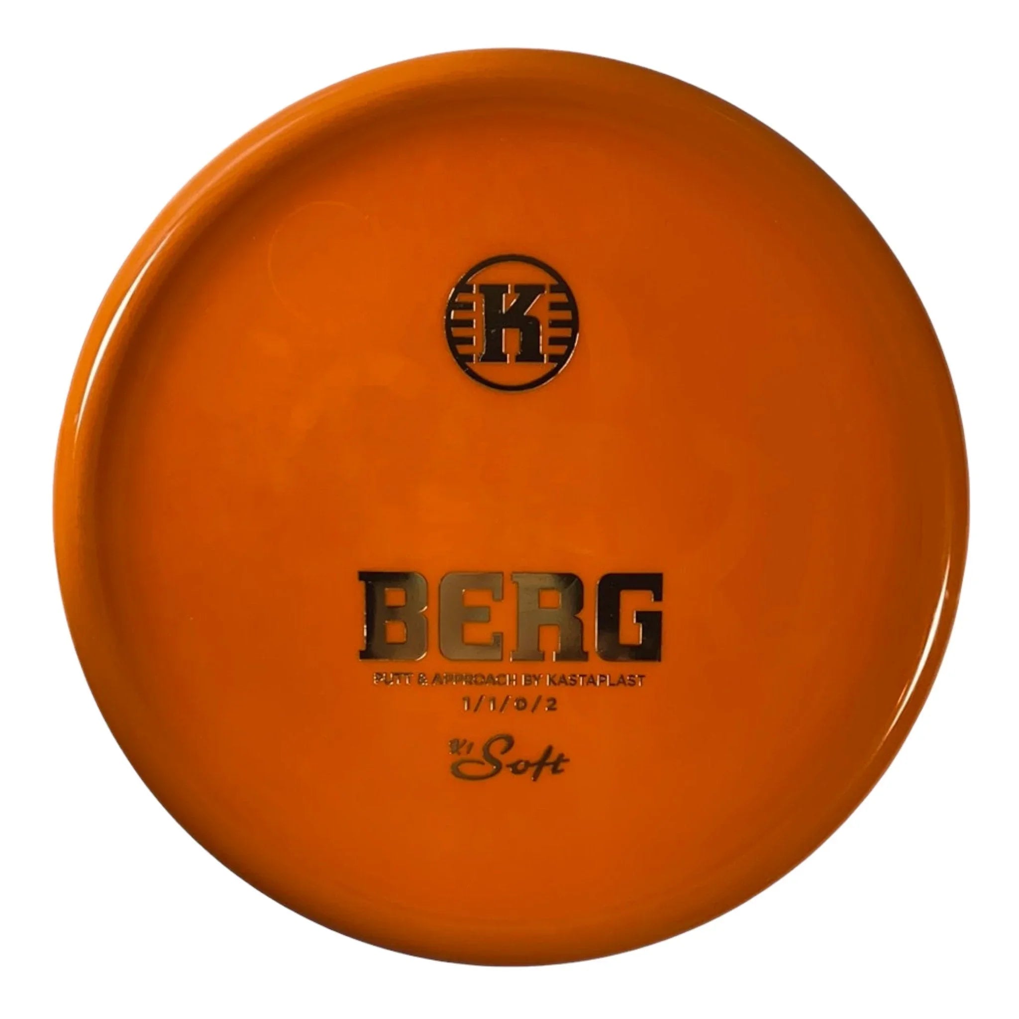 Kastaplast Berg | K1 Soft | Orange/Gold 174 - 175g Disc Golf