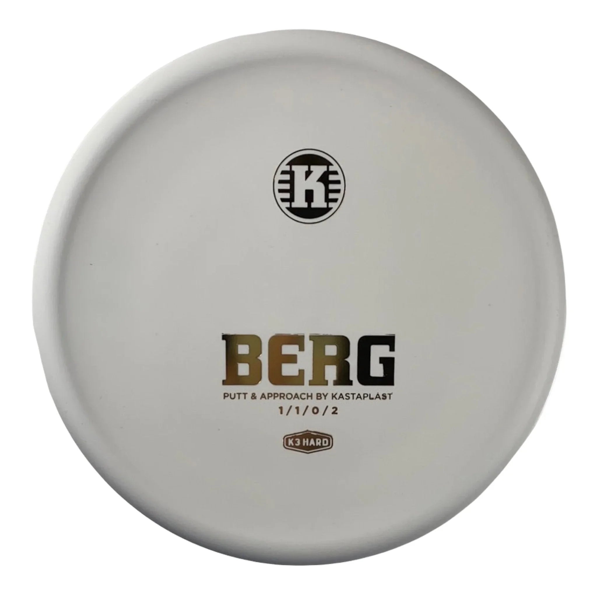Kastaplast Berg | K3 Hard | White/Gold 174 - 175g Disc Golf