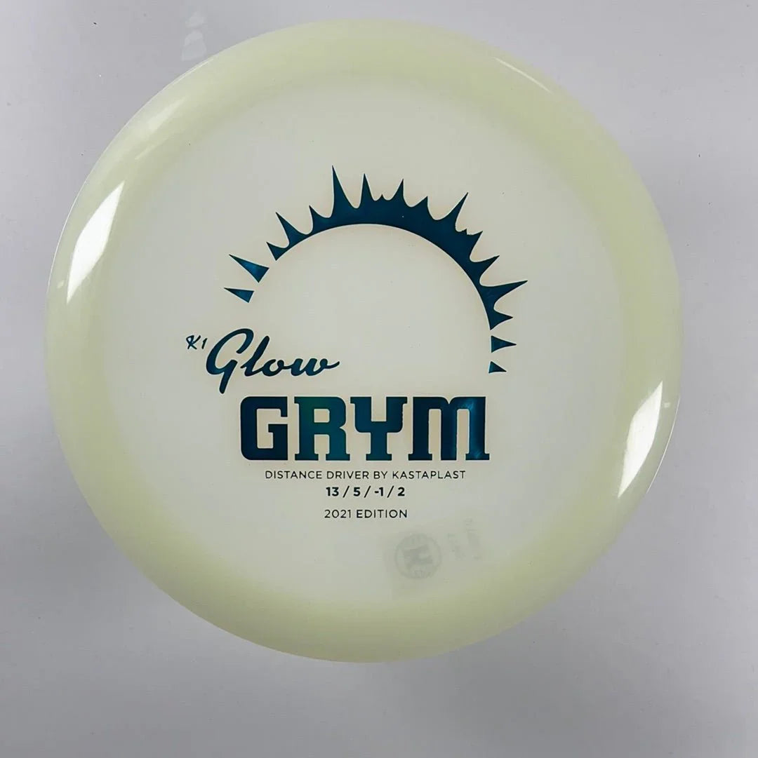 Kastaplast Grym | K1 Glow | Glow/Teal 173 - 174g (2021) Disc Golf