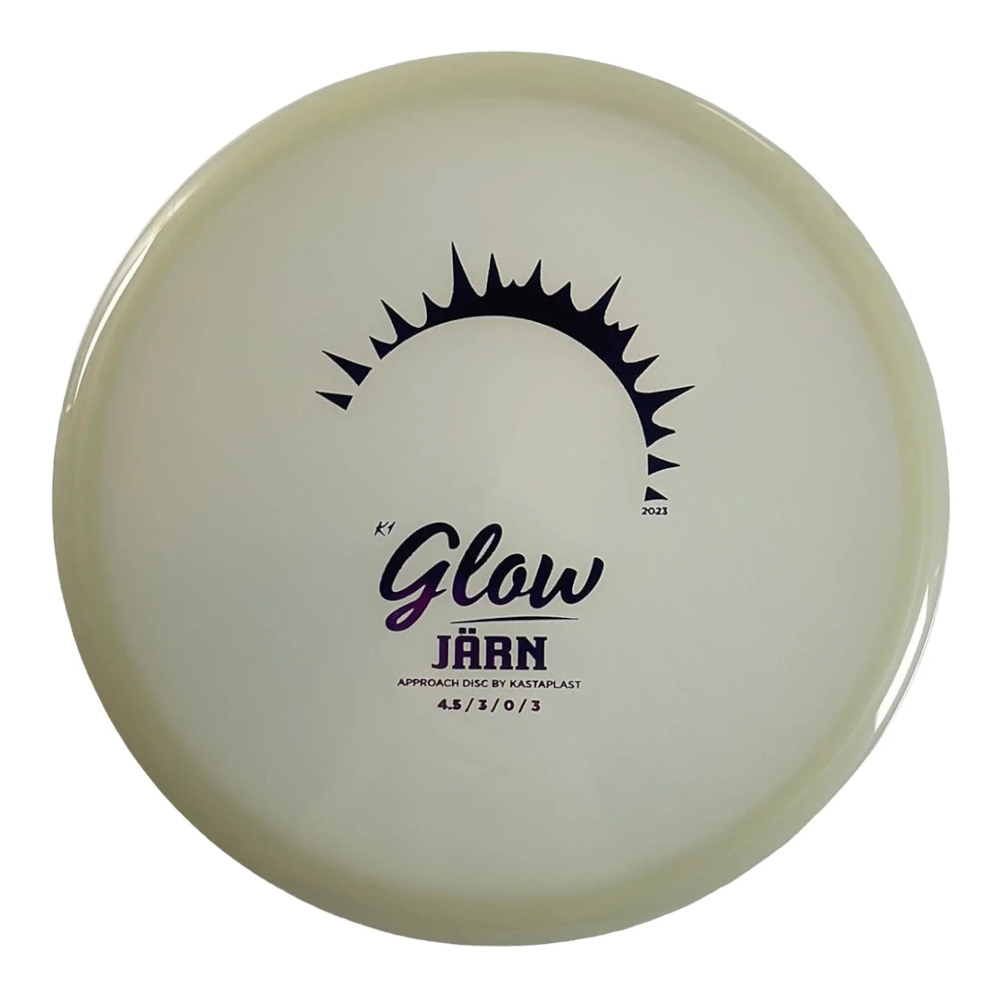 Kastaplast Jarn | K1 Glow | Glow/Black 170g (2023) Disc Golf