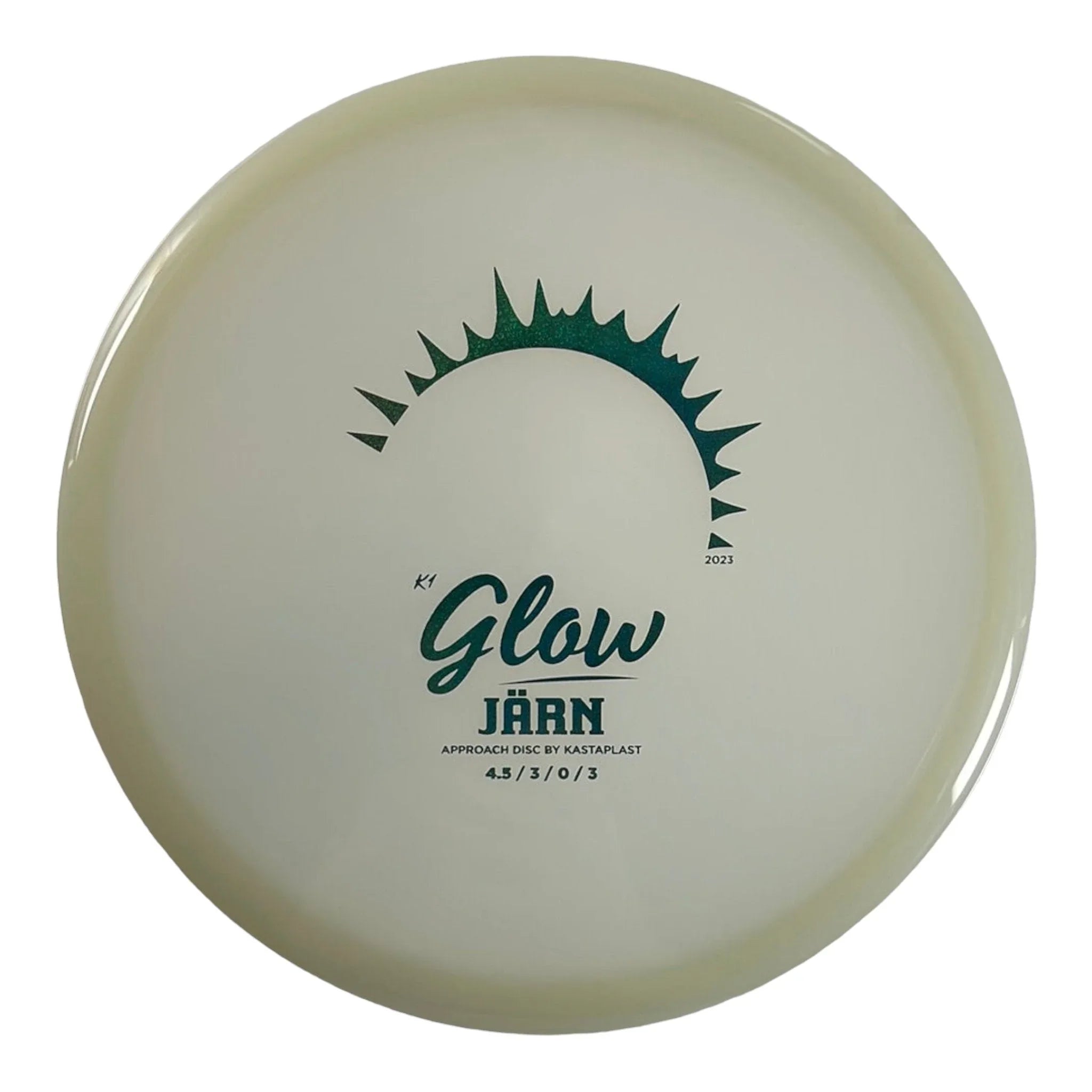 Kastaplast Jarn | K1 Glow | Glow/Blue Holo 170 - 171g (2023) Disc Golf