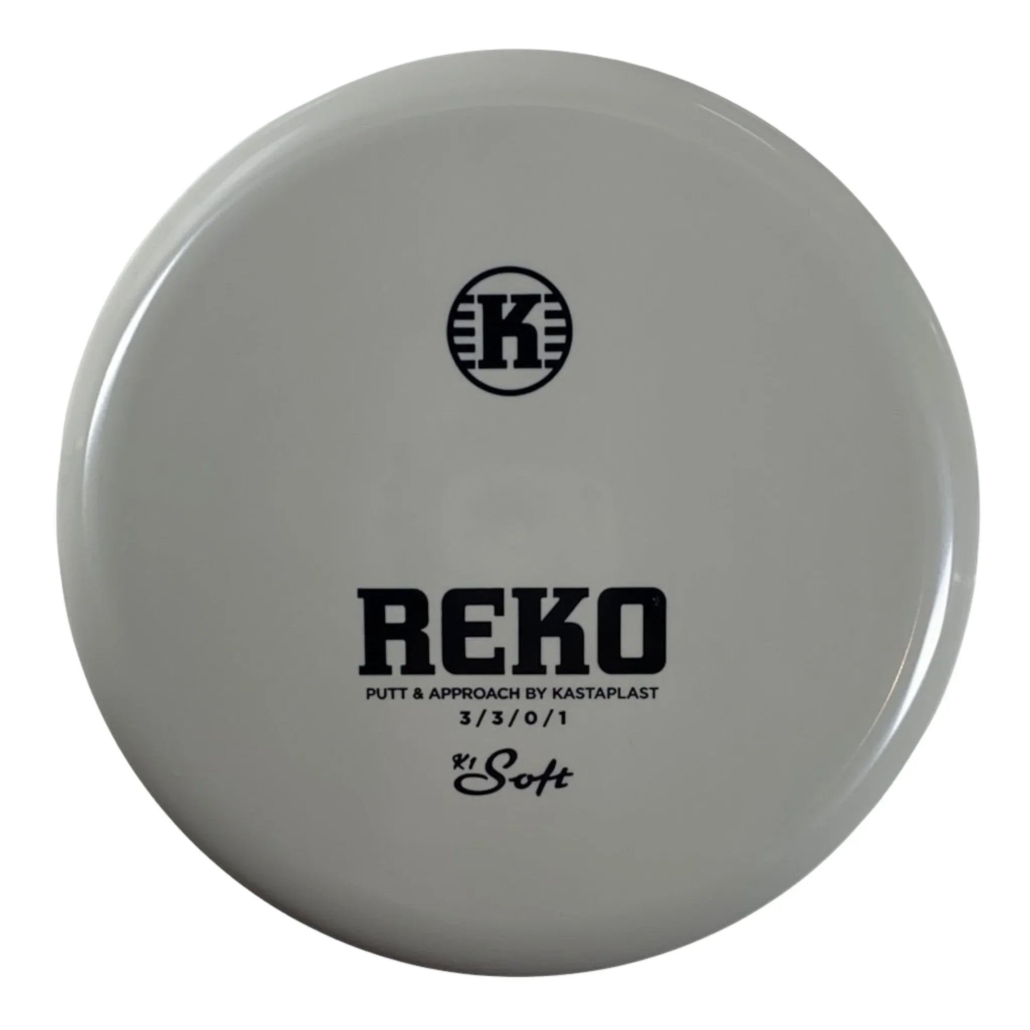 Kastaplast Reko | K1 Soft | Grey/Black 173 - 175g Disc Golf