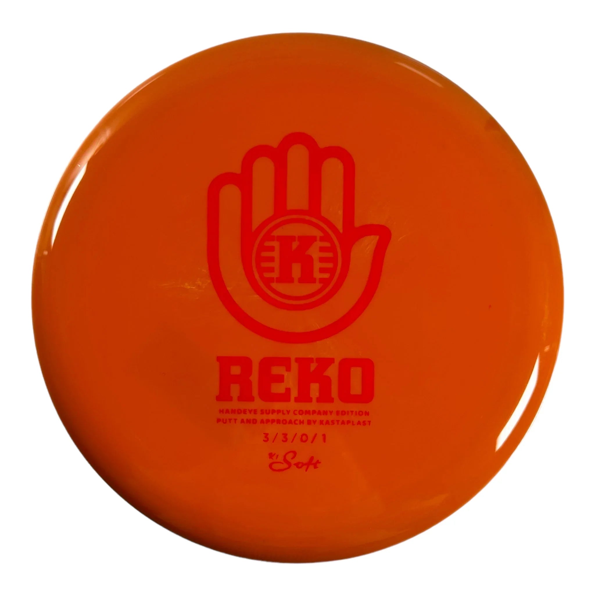 Kastaplast Reko | K1 Soft | Orange/Red 174 - 176g (Handeye Supply) Disc Golf