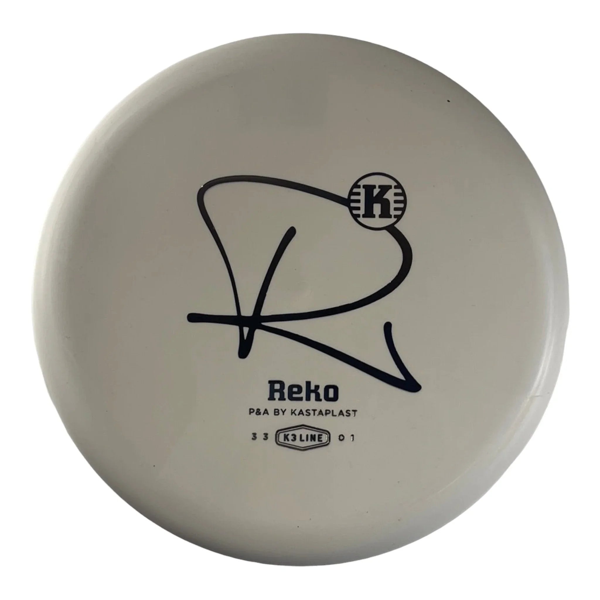 Kastaplast Reko | K3 | White/Silver 170 - 173g Disc Golf