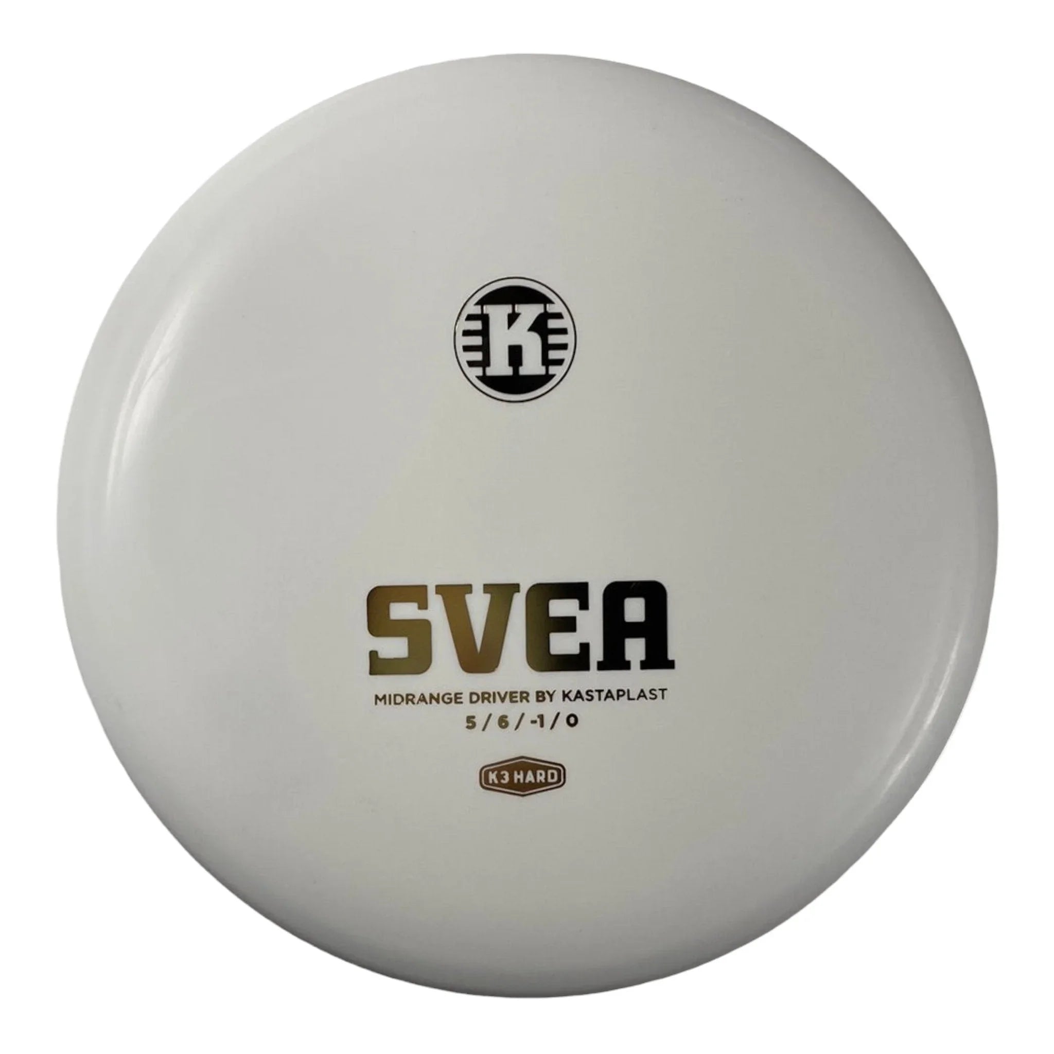 Kastaplast Svea | K3 Hard | White/Gold 179 - 180g Disc Golf