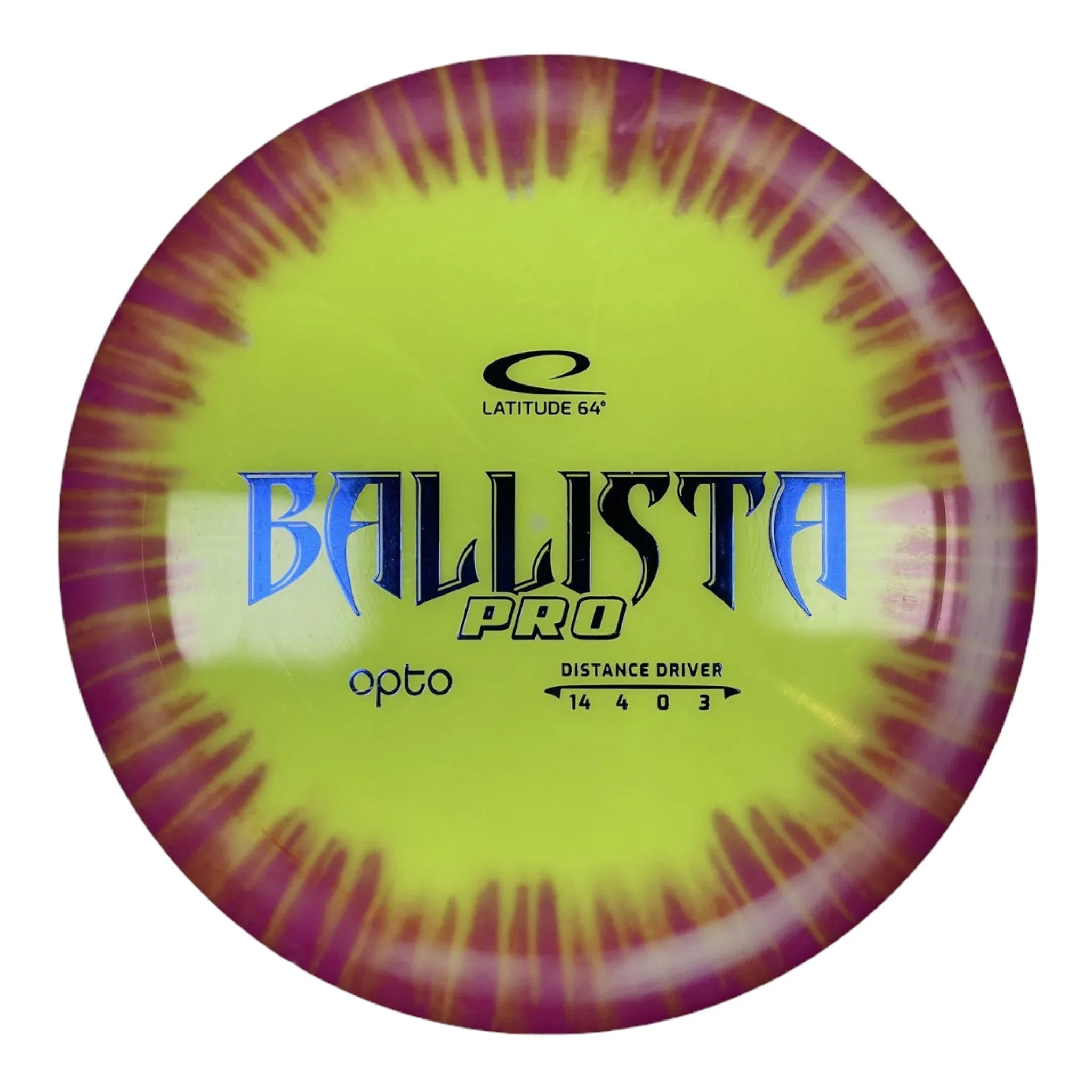 Latitude 64 Ballista Pro | Opto MyDye | Yellow/Red 173 - 176g Disc Golf