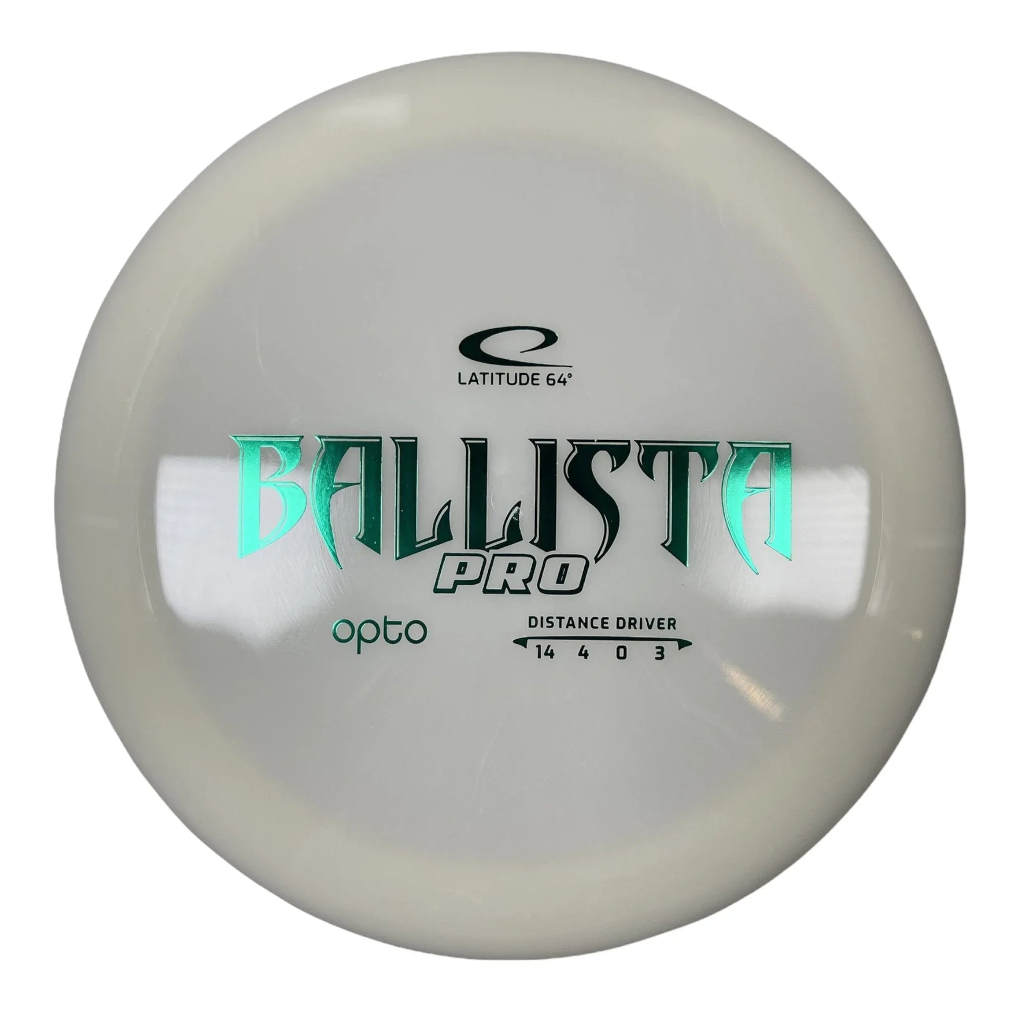 Latitude 64 Ballista Pro | Opto | White/Green 173 - 176g Disc Golf