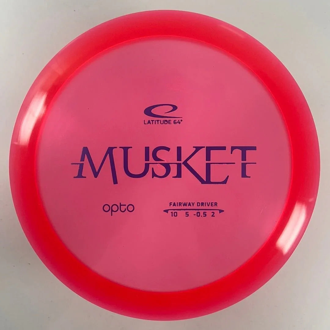 Latitude 64 Musket | Opto | Red/Purple 174 - 176g Disc Golf