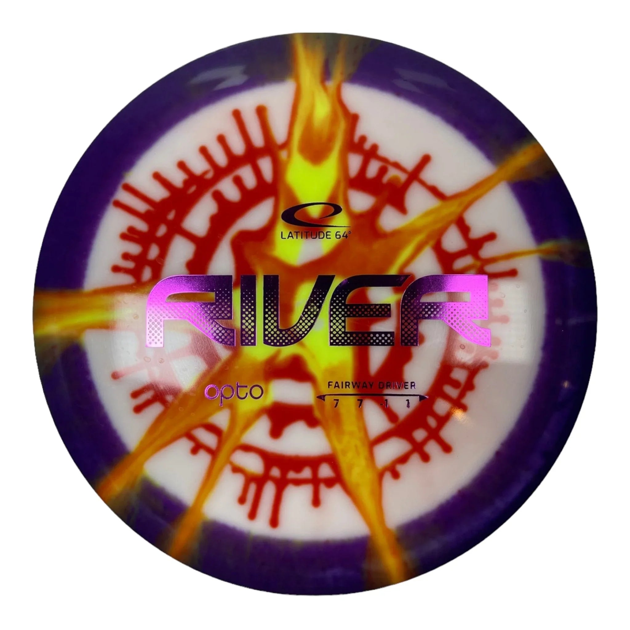Latitude 64 River | Opto | Purple/Tiedye 171g Disc Golf