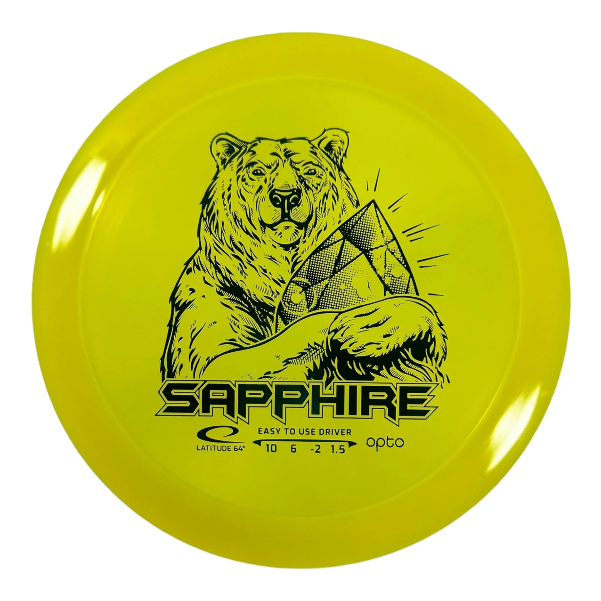 Latitude 64 Sapphire | Opto | Yellow/Blue 156g Disc Golf
